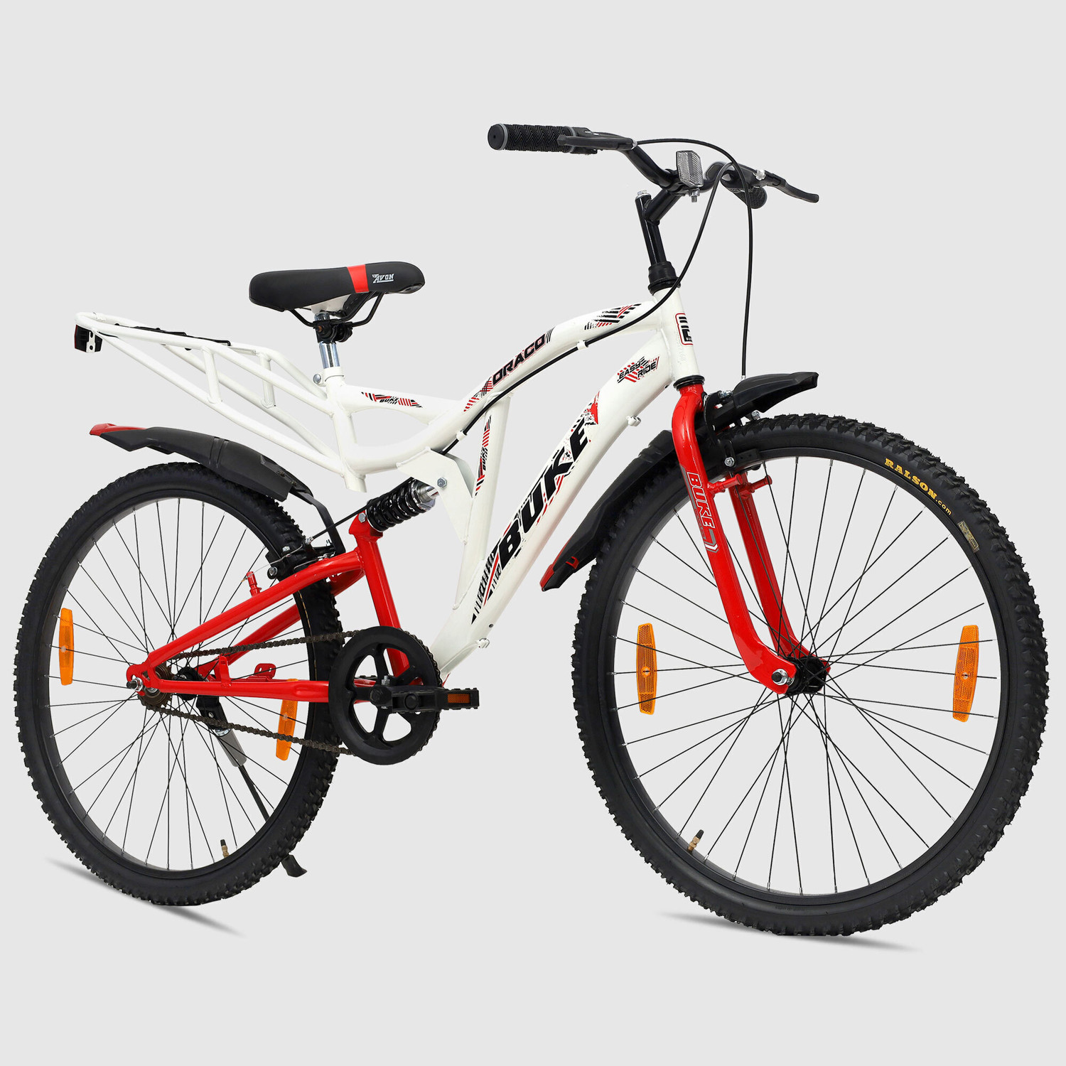 Image of Buke DRACO 26T MTB Cycle for Boys & Men with V Brake & Carrier 85% Pre Fitted 26 T (inch) Mountain Cycle