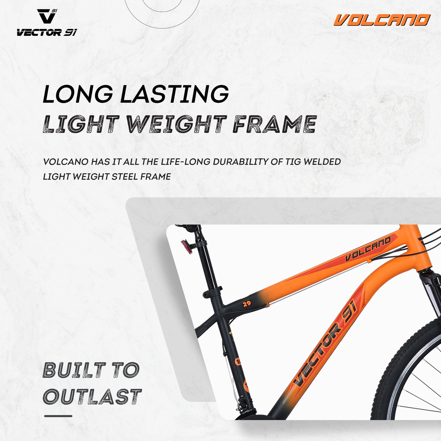 Image of Vector 91 Volcano with Shimano Gears and Dual Disc 29 T (inch) Mountain Cycle
