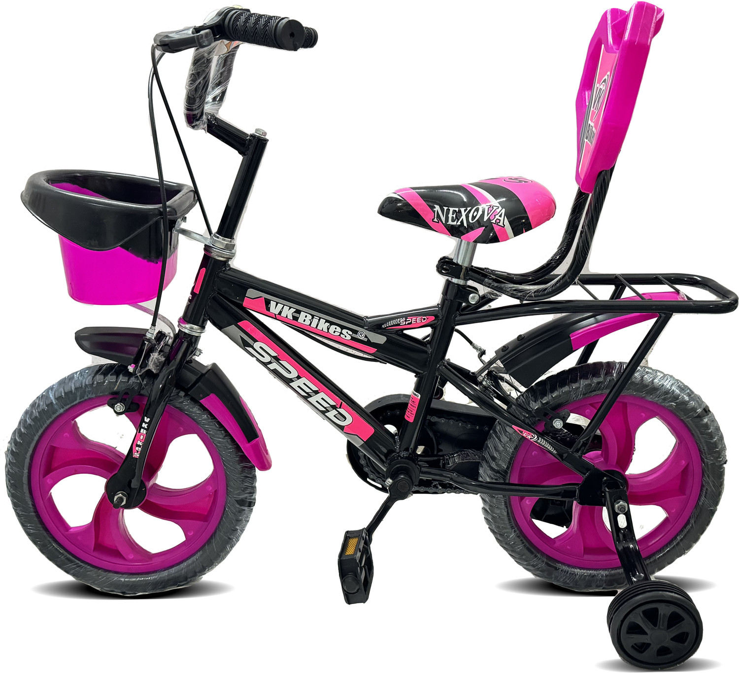 Image of BYKING Premium Quality Cycle For Kids, Color -Pinkk 14 T (inch) Road Cycle