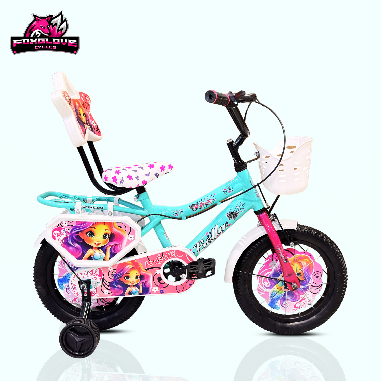 Image of FOXGLOVE BELLA 14 INCH BICYCLE FOR 3 TO 5 YEARS GIRLS AND BOYS 95% ASSEMBLED 14 T (inch) Road Cycle