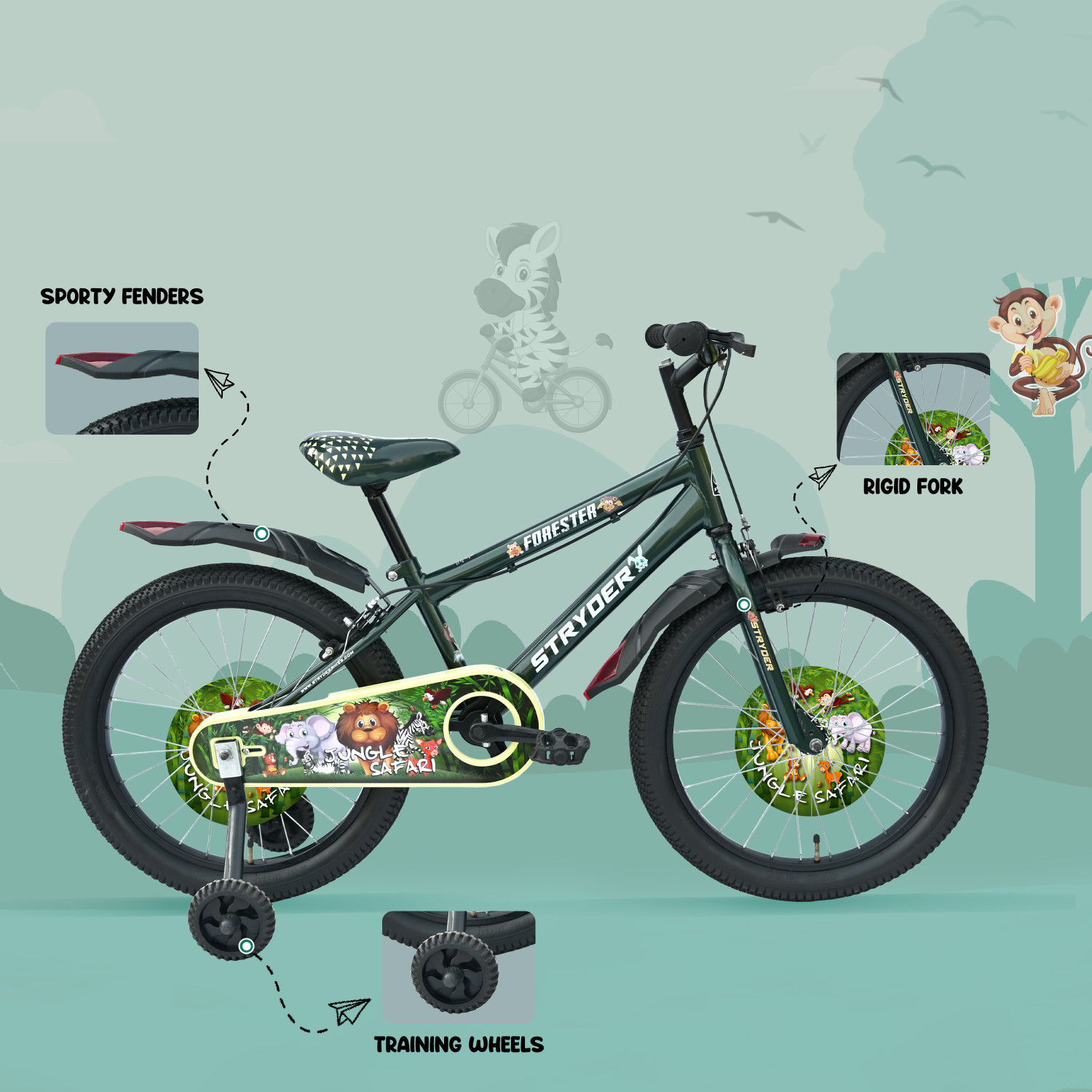 Image of STRYDER Forester 20 inch Kids Bicycle | 20 T (inch) BMX Cycle