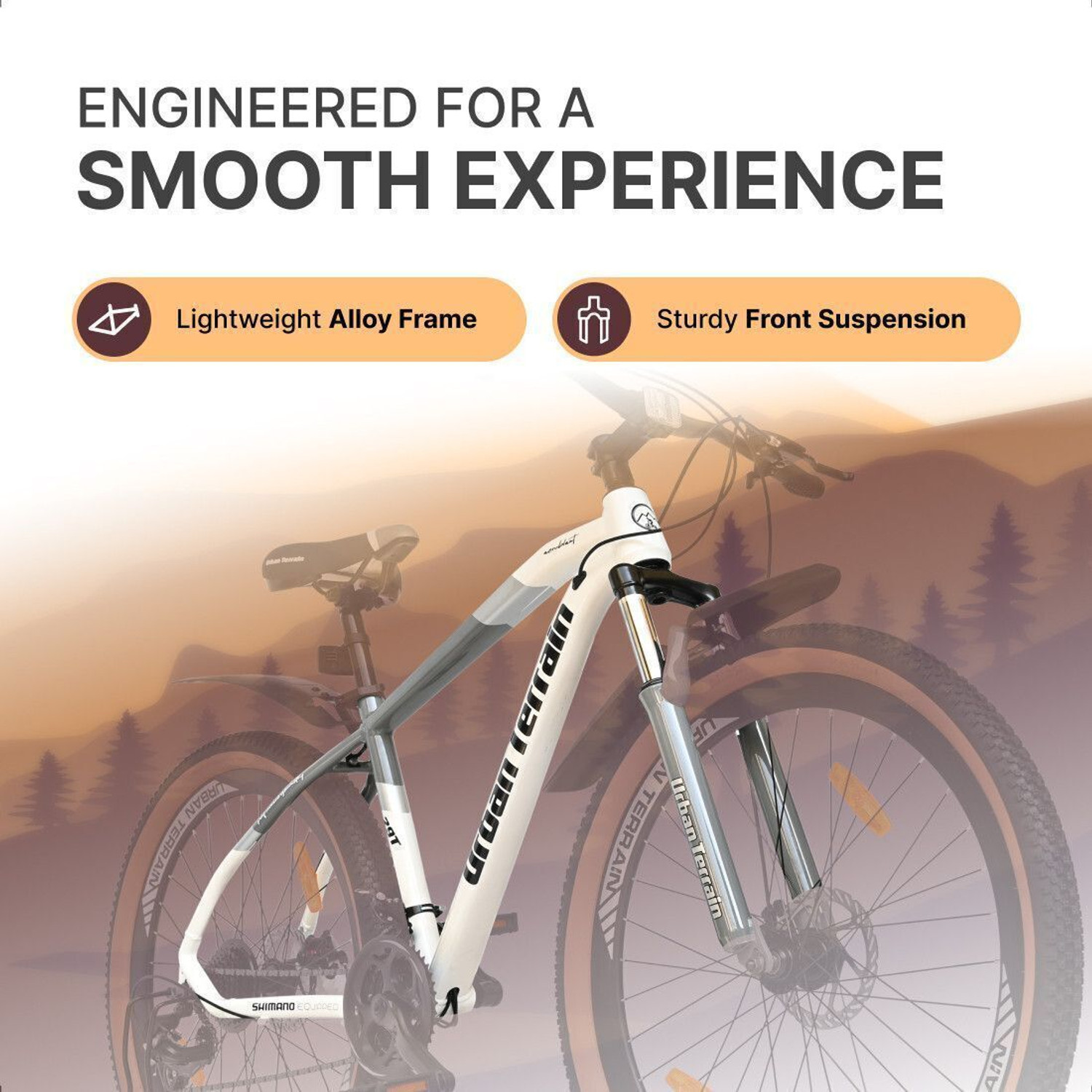 Image of Urban Terrain Aeroblast 29T Alloy MTB Cycles Shimano Geared for Men with Dual Disc Brake 29 T (inch) Road Cycle