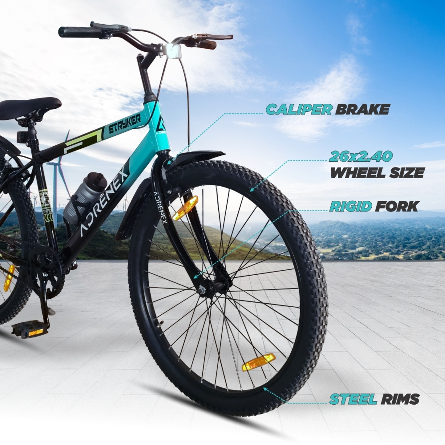 Image of Adrenex Stryker 26T | 85% Pre- Assembled | 26 T (inch) Mountain Cycle