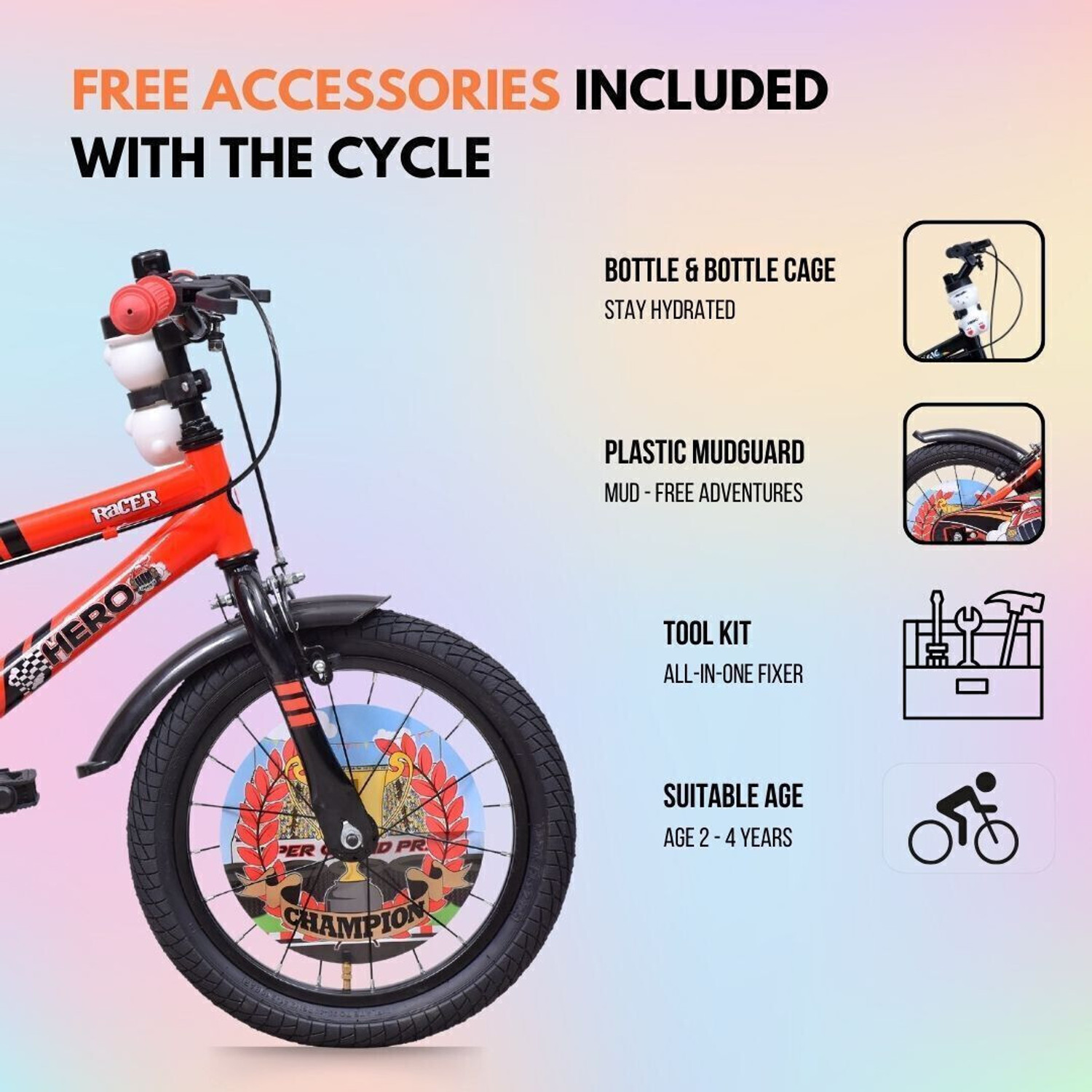 Image of HERO Racer 14 T (inch) Roadster Cycle