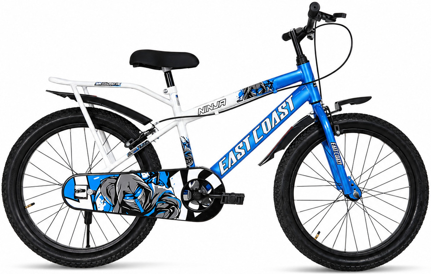 Image of EAST COAST Ninja 20T Kids Cycle for Boys & Girls, Age 5-8 Years 20 T (inch) BMX Cycle