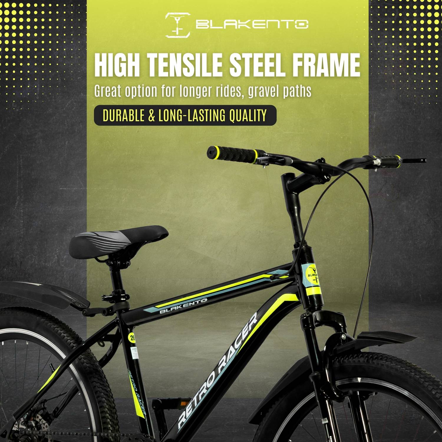 Ralley Gold KRYO 2.0 26T Bicycle with Carrier | Front Suspension