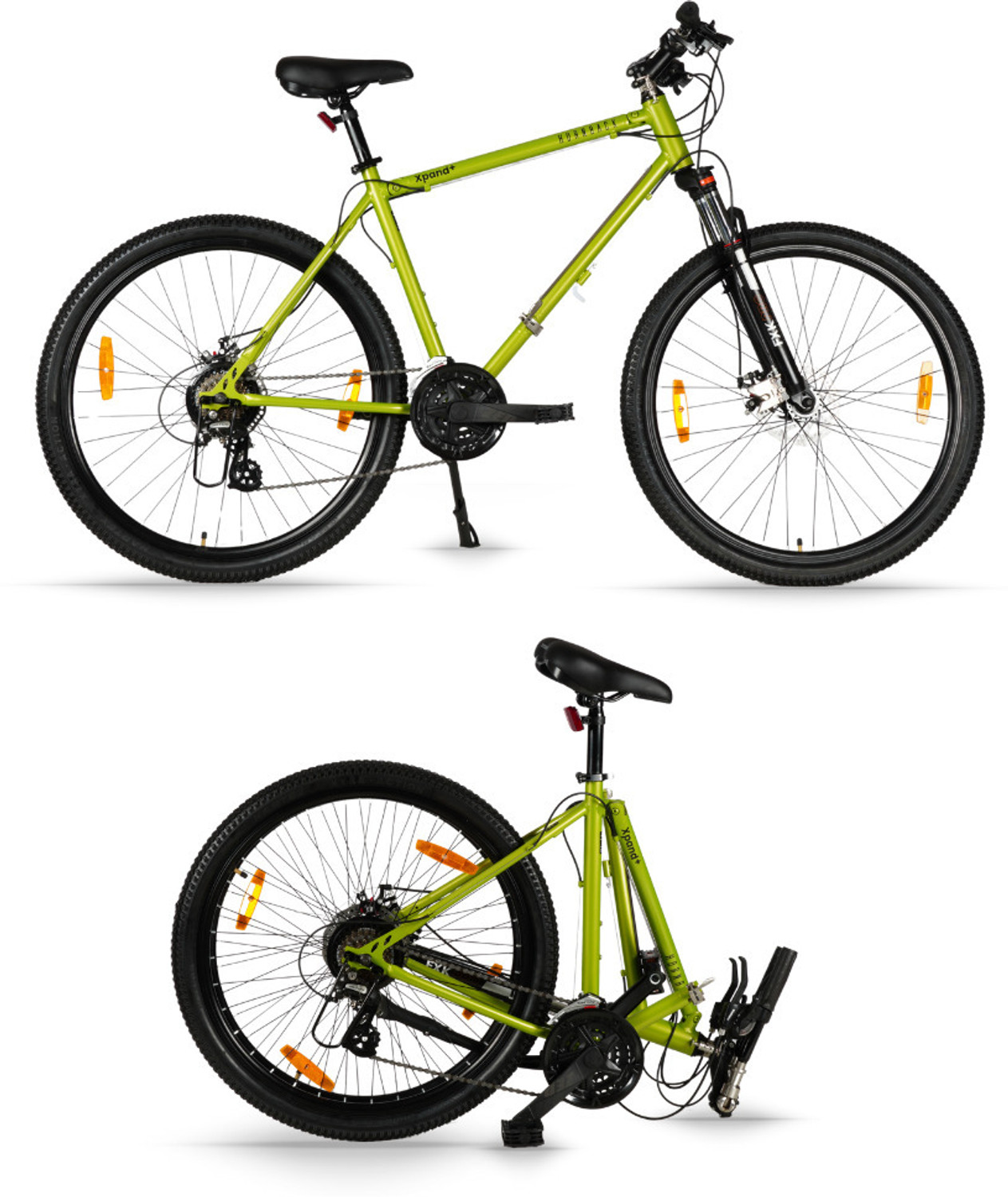 Image of HORNBACK Xpand+ Full Size Fully Assembled Foldable, Lockout Front Suspension 27.5 T (inch) Mountain Cycle