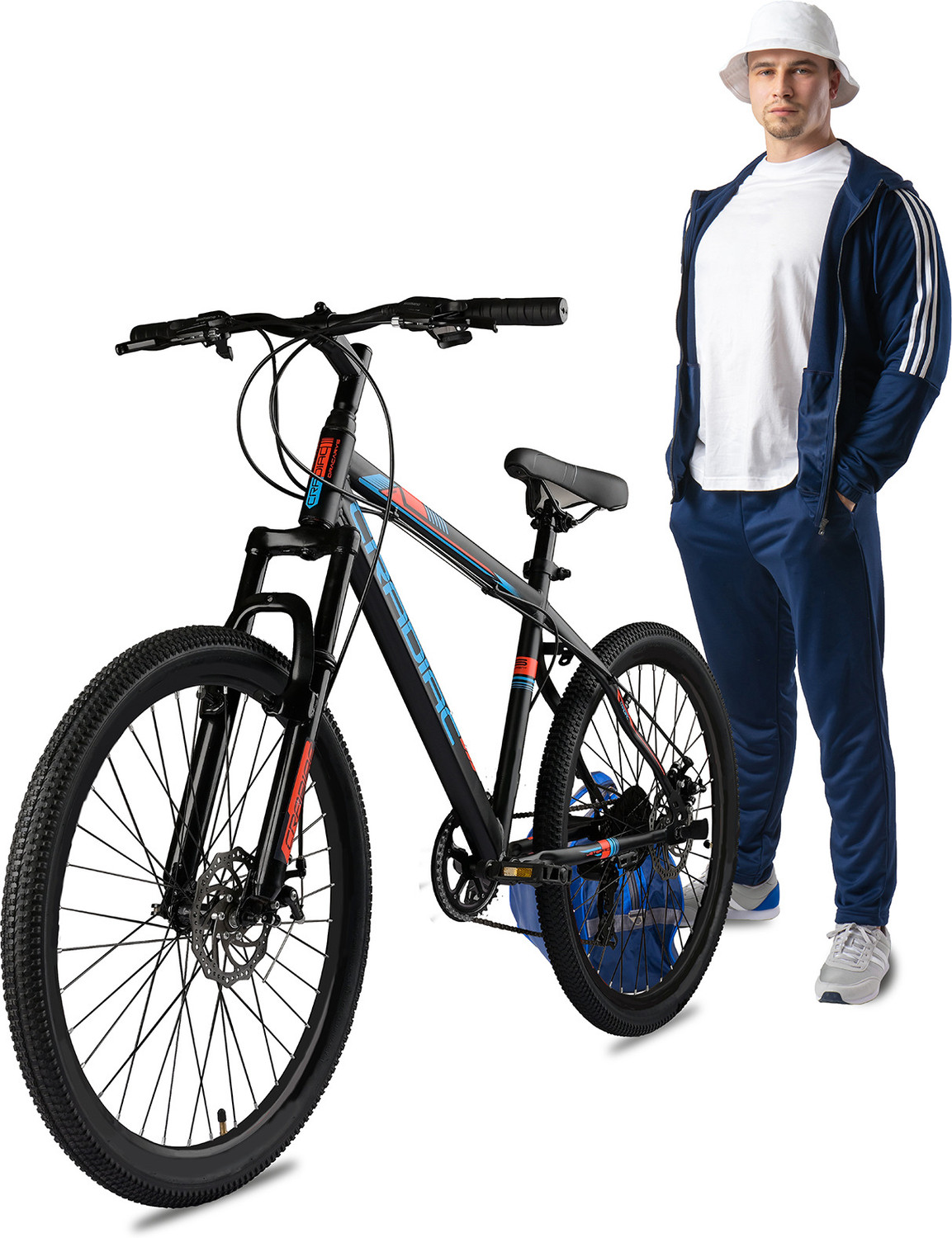 Image of Crow GLOBETROTTER 7 SPEED|FRONT SUSPENSION FORK|DUAL DISC BRAKE|geared 29 T (inch) Mountain Cycle