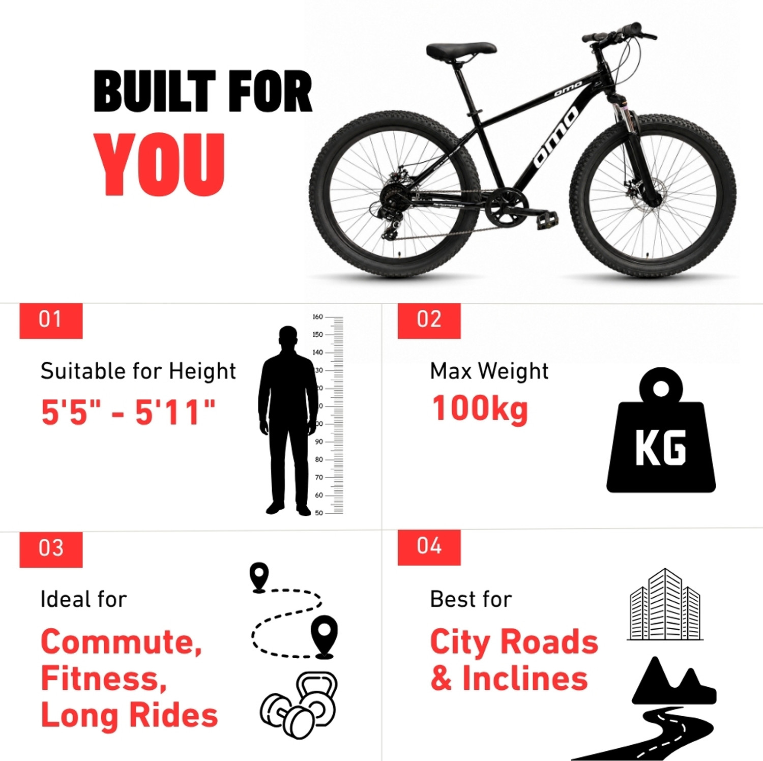 Image of OMO SHILLONG H21 MTB 29 T (inch) Mountain Cycle