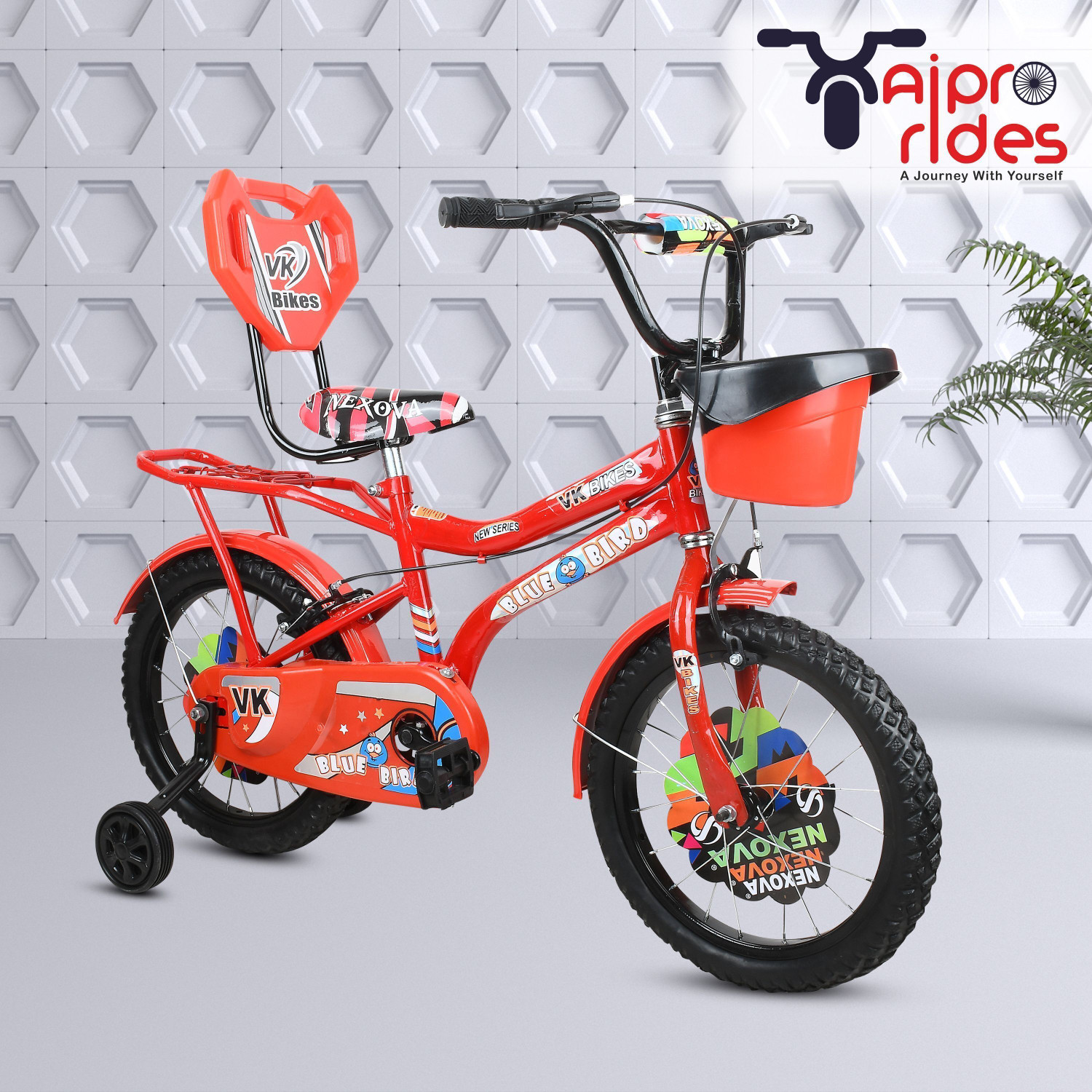 Image of xaipro rides 16T Zoom Red Bicycle Pr-023 16 T (inch) BMX Cycle