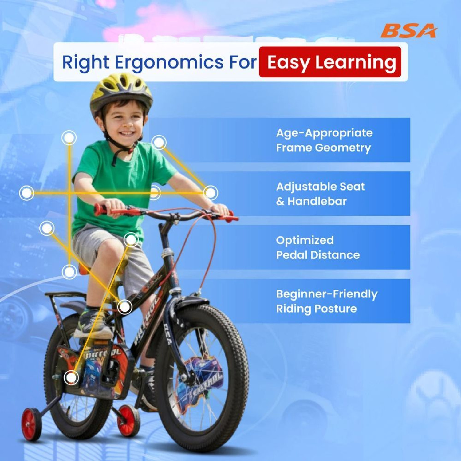 Image of BSA Patrol kids 4-6 years 16 T (inch) Road Cycle