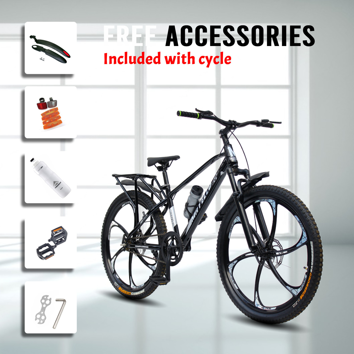 Image of MATELCO ULTRA IBC26 MAGWHEEL WITH DISC BRAKE 26 T (inch) Mountain Cycle