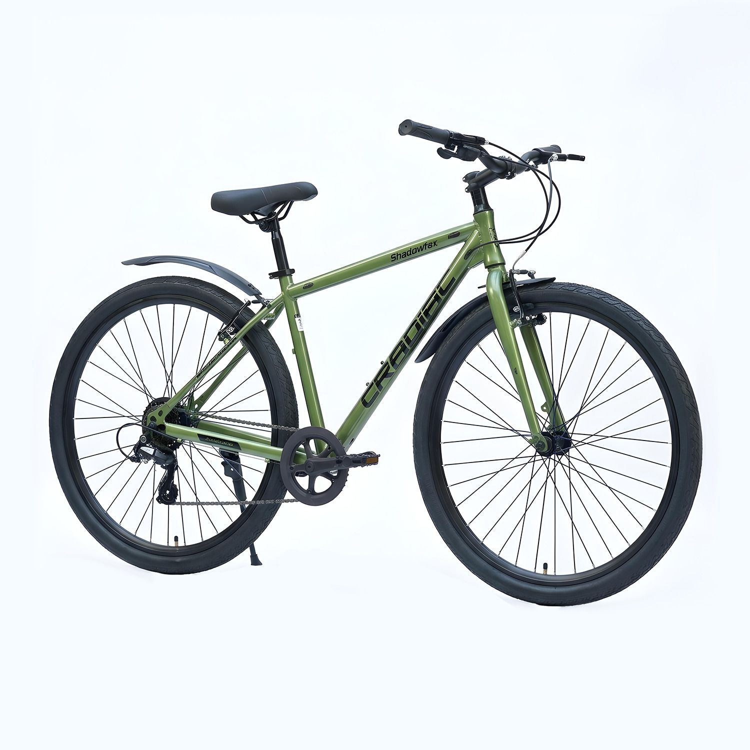 Image of CRADIAC SHADOWFAX 8 SPEED CASSETTE|FRONT RIGID FORK| V BRAKE|SHIMANO GEARS 700C T (inch) Hybrid Cycle /City Bike