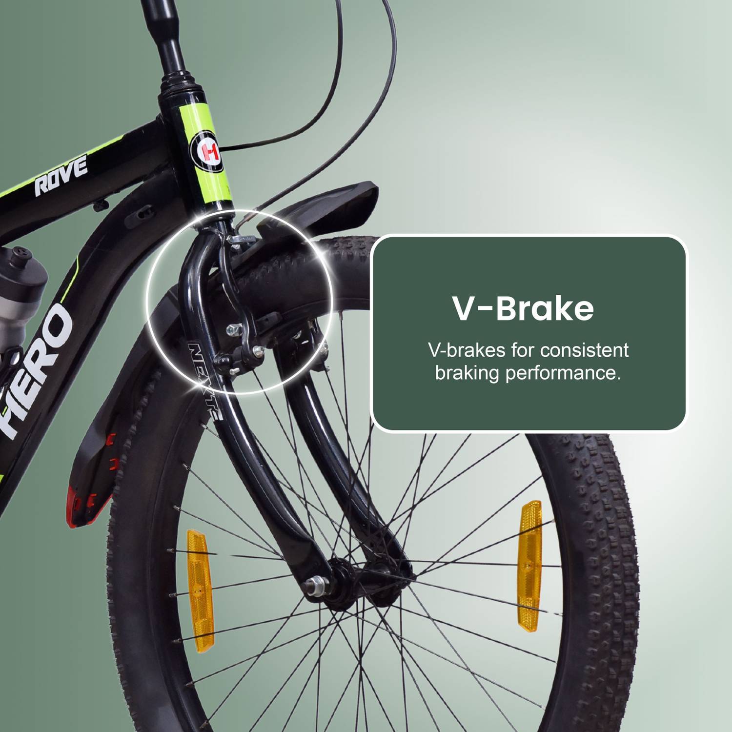 Hero Rove 24T Mountain Cycle, Black - Image 4