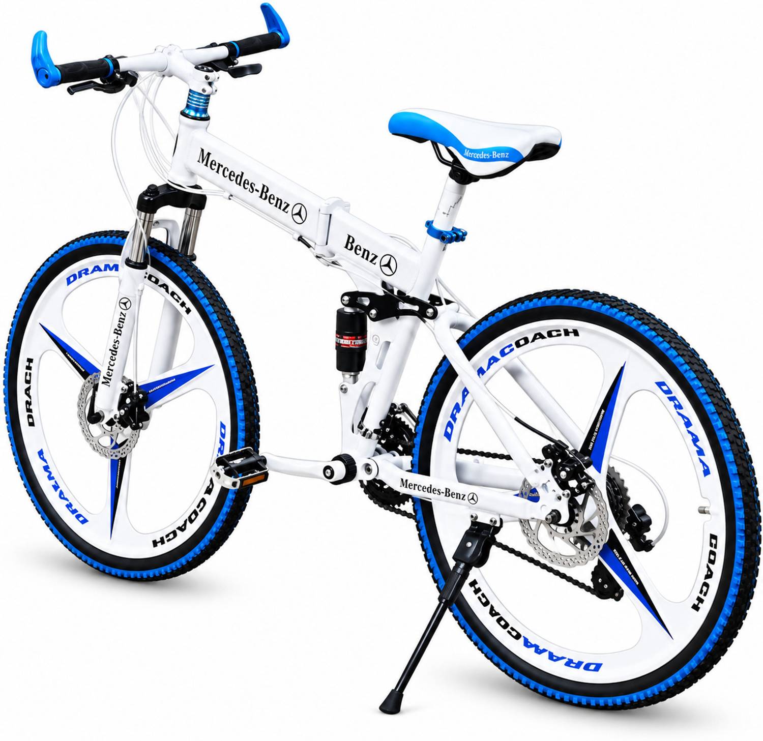 QUESEC 3 Spoke Mercedes-Benz Foldable Bicycle 26 Inch - Image 4