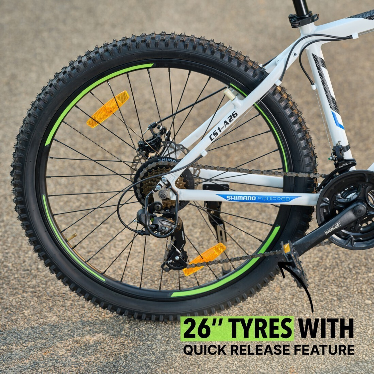 Image of Cultsport by Cult Neel Shimano Geared for Men with Alloy Frame & Dual Disc Brake MTB 26 T (inch) Road Cycle