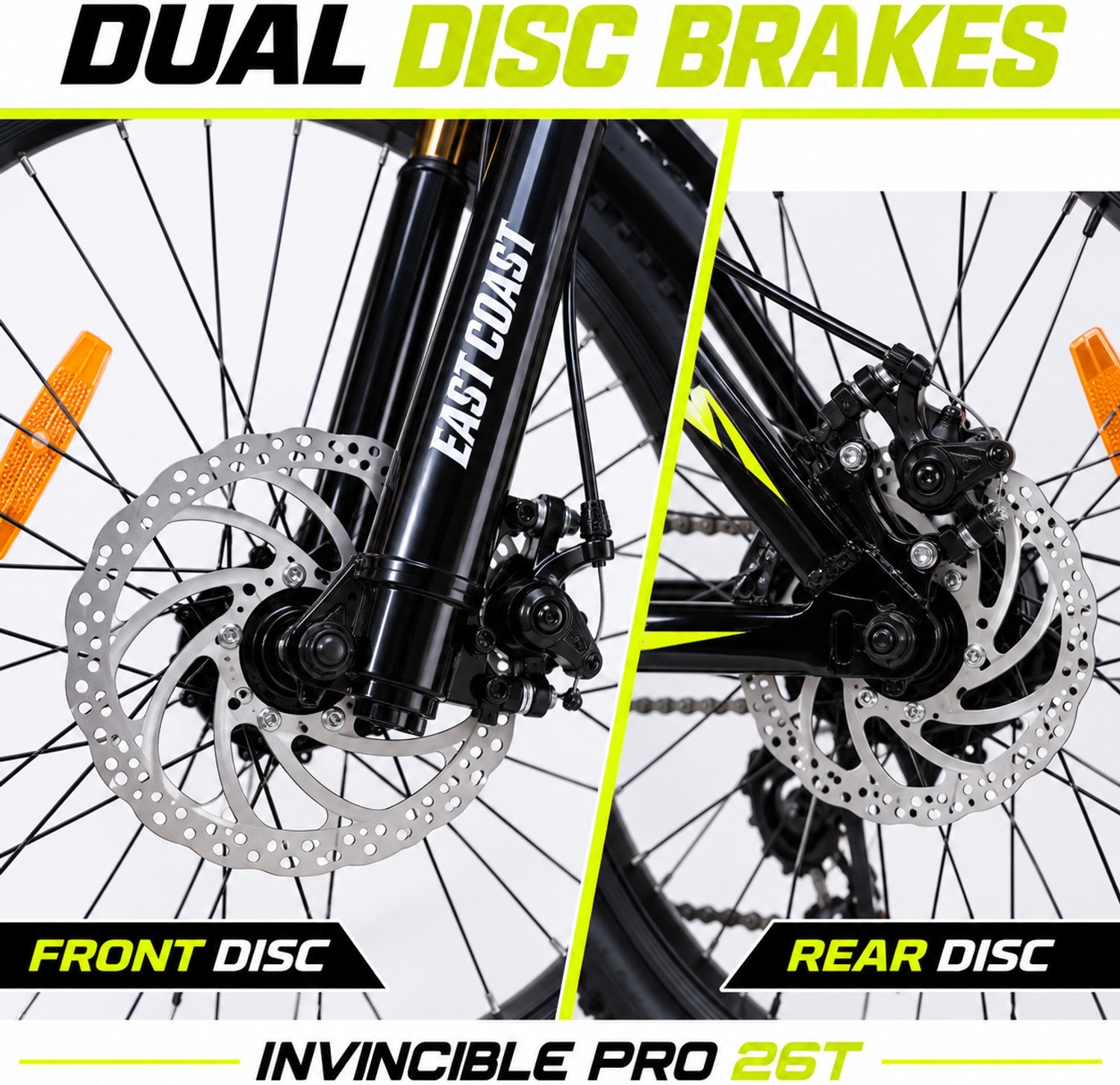 Image of EAST COAST INVINCIBLE PRO 26T cycle for men 21 Speed Geared cycle 26 T (inch) Mountain Cycle