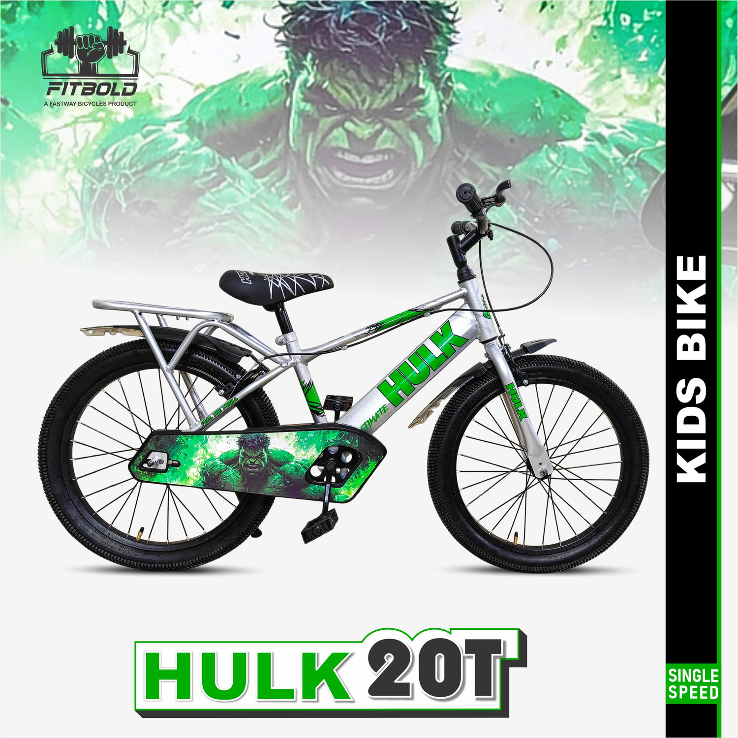 Image of FITBOLD Hulk IBC 20T | Cycle for Kids | 5-8 Years 20 T (inch) Road Cycle