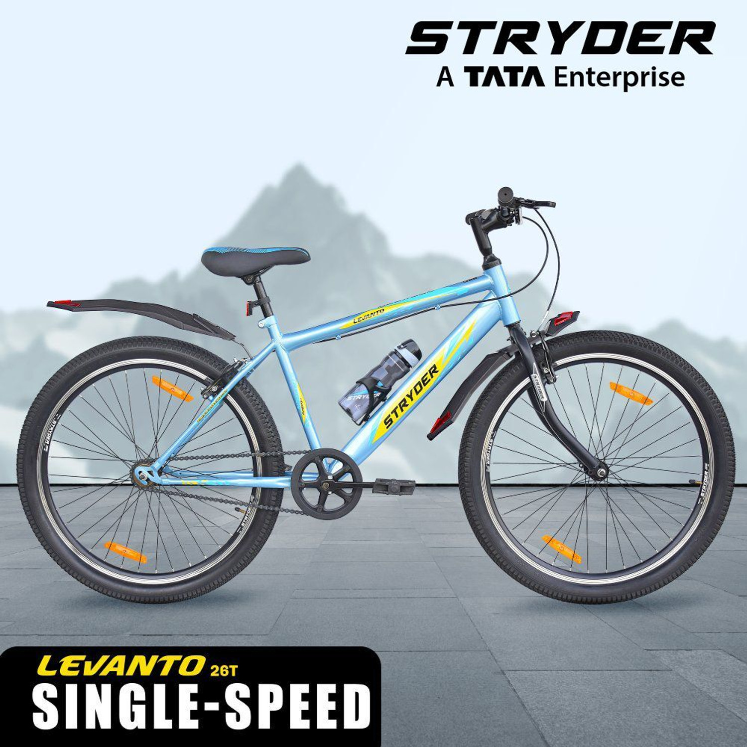 Image of STRYDER Levanto 26 inch MTB Cycle - Durable & Stylish Ride with Disc Brake | 26 T (inch) Mountain Cycle