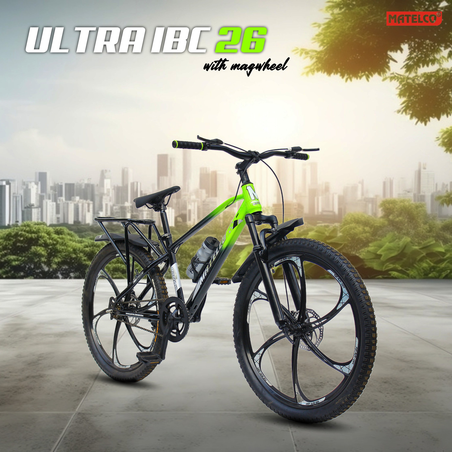 Image of MATELCO ULTRA IBC26 MAGWHEEL WITH DOUBLE DISC 26 T (inch) Mountain Cycle