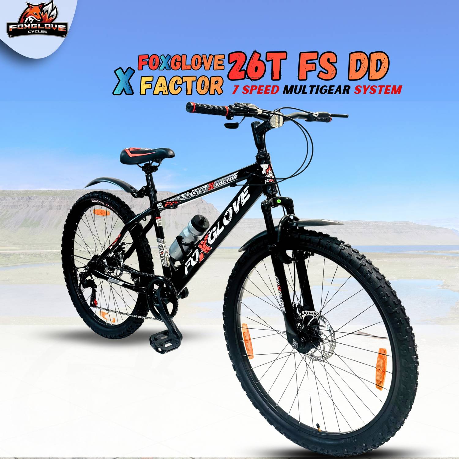 FOXGLOVE XFACTOR 26 inch Multispeed Bike with FS & DD Brake 90