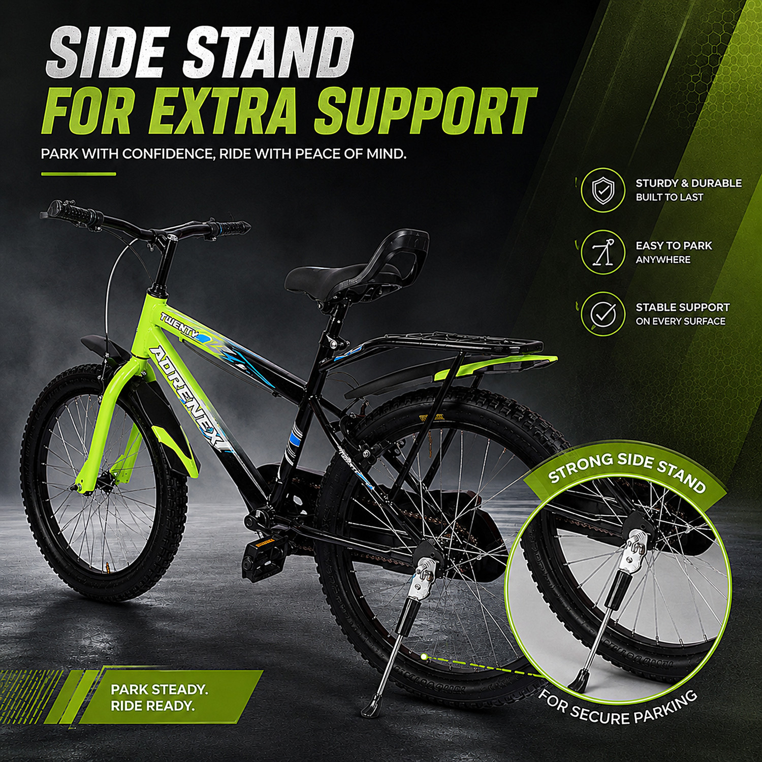 Image of Adrenex 20T PREMIUM TIRETUBE BICYCLE FOR 5 TO 9 YEAR KIDS 20 T (inch) BMX Cycle