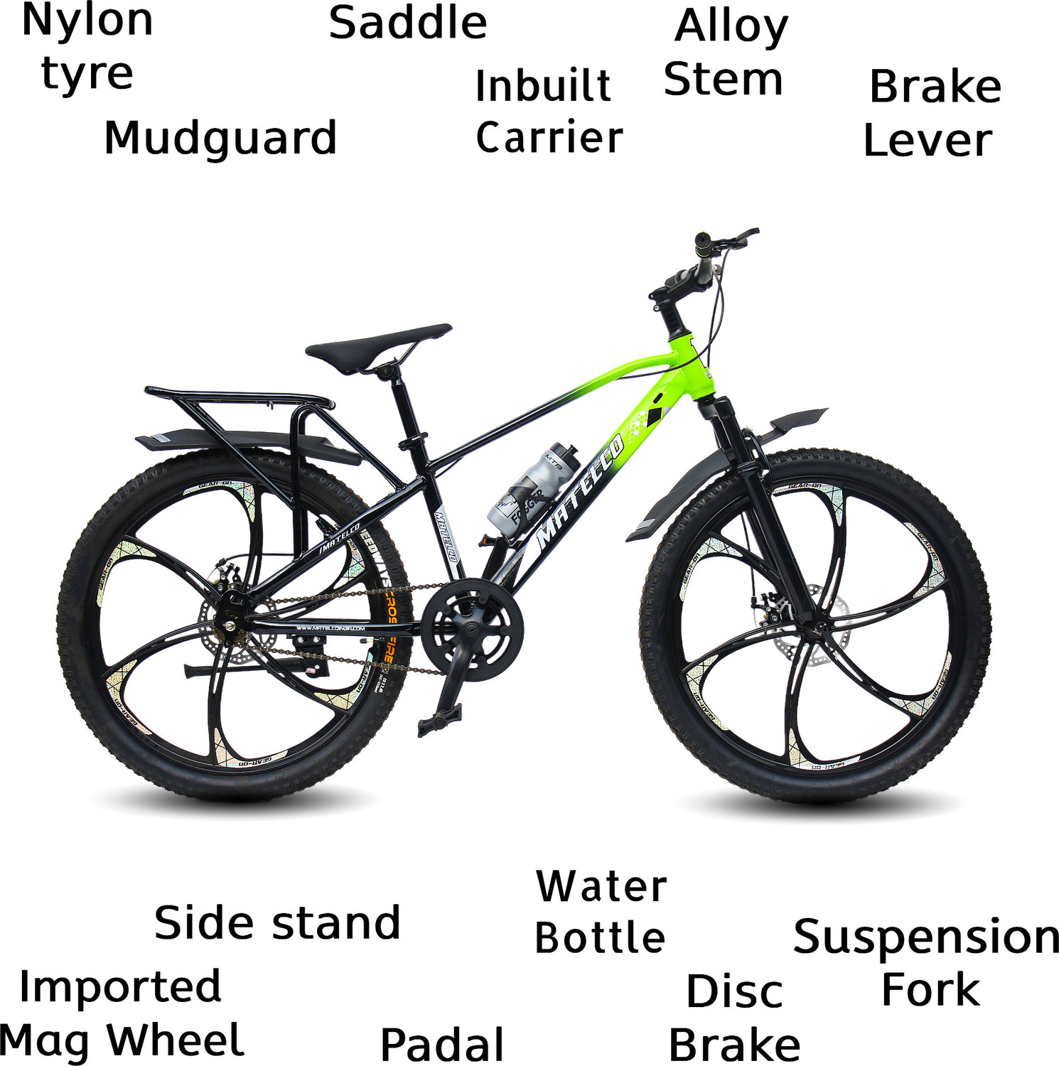Image of MATELCO ULTRA IBC26 MAGWHEEL WITH DOUBLE DISC 26 T (inch) Mountain Cycle