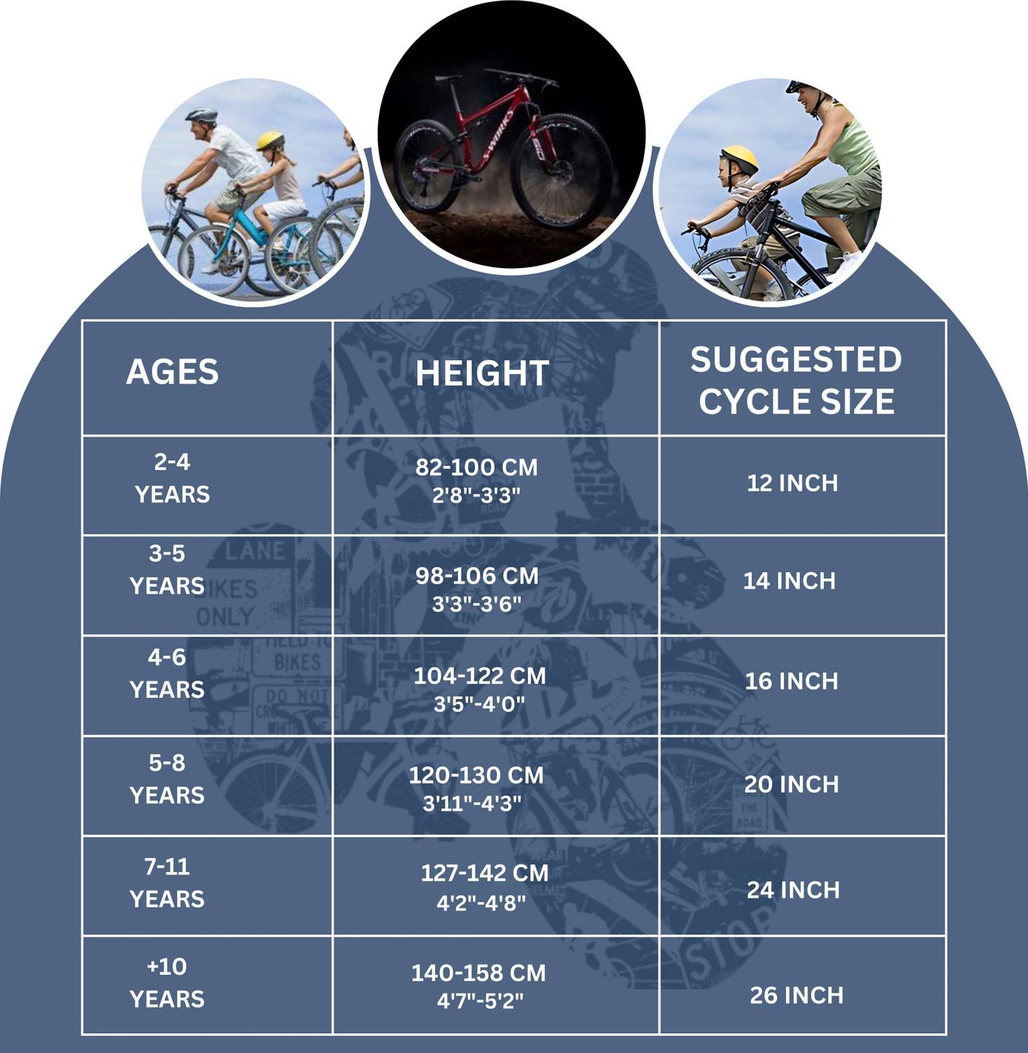 bmx bike bike height to size chart