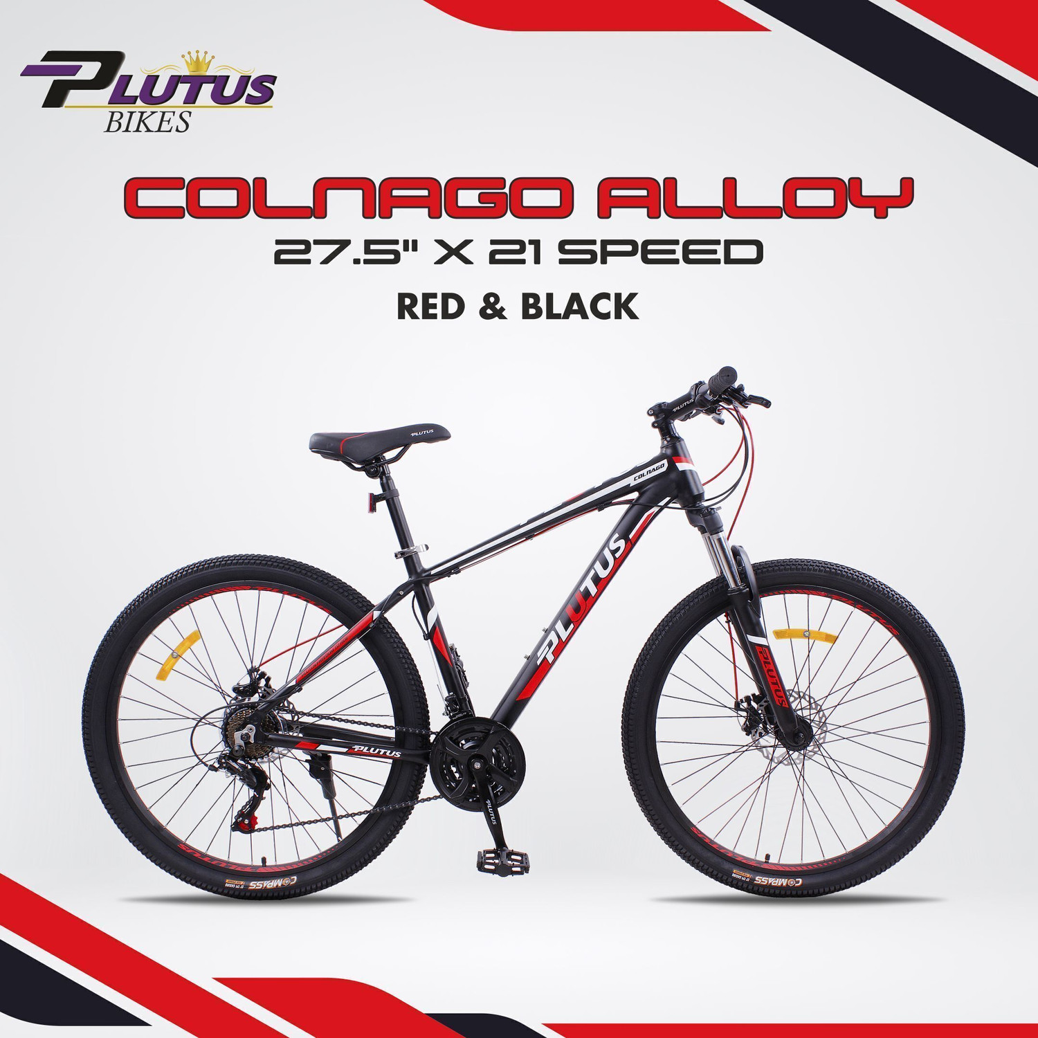Image of PLUTUS Colnago 21 Speed Shimano Gears with Alloy Frame 27.5 T (inch) Mountain Cycle