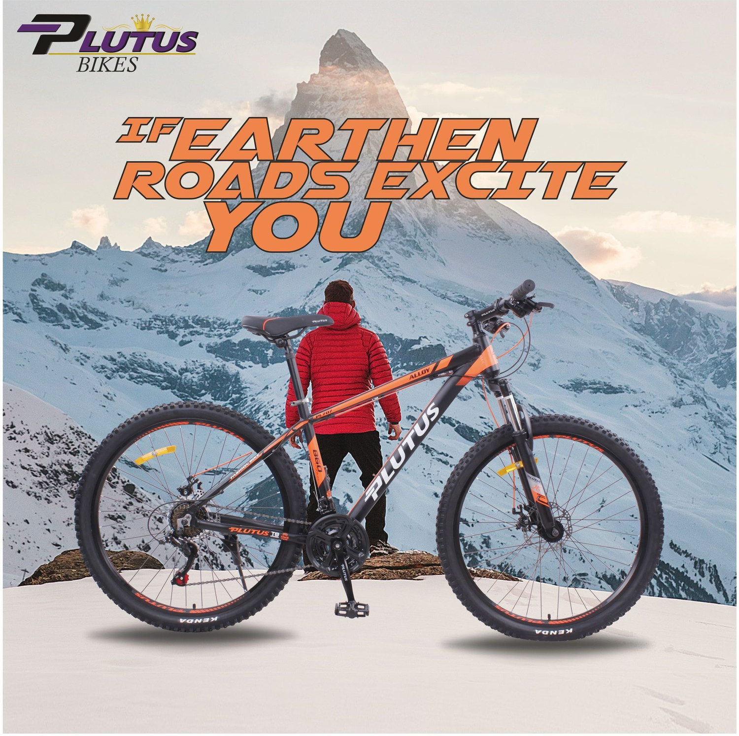Image of PLUTUS Furion MTB Cycle with 21 Gears, Dual Disc Brake, Alloy Frame Cycle for Adult 27.5 T (inch) Mountain Cycle