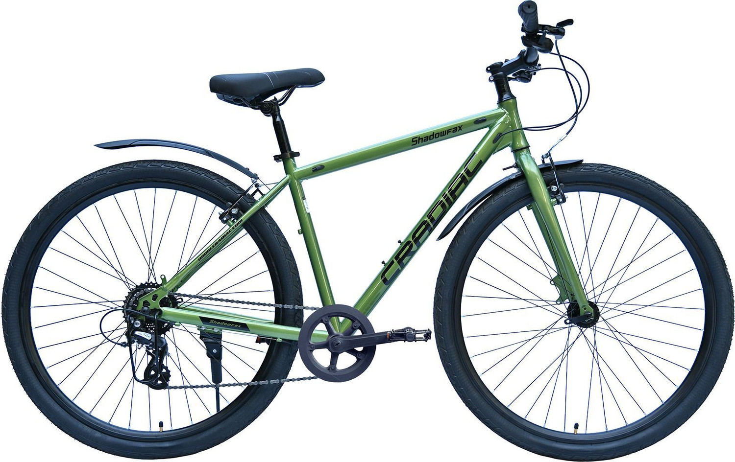 Image of CRADIAC SHADOWFAX 8 SPEED CASSETTE|FRONT RIGID FORK| V BRAKE|SHIMANO GEARS 700C T (inch) Hybrid Cycle /City Bike
