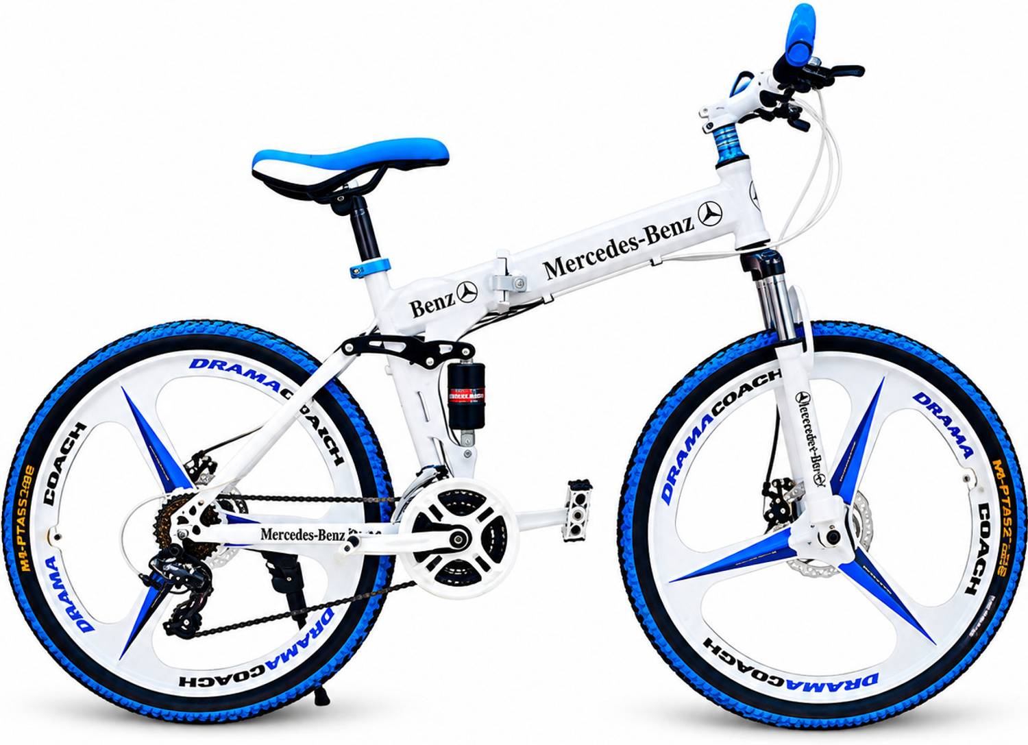 QUESEC 3 Spoke Mercedes-Benz Foldable Bicycle 26 Inch - Image 1