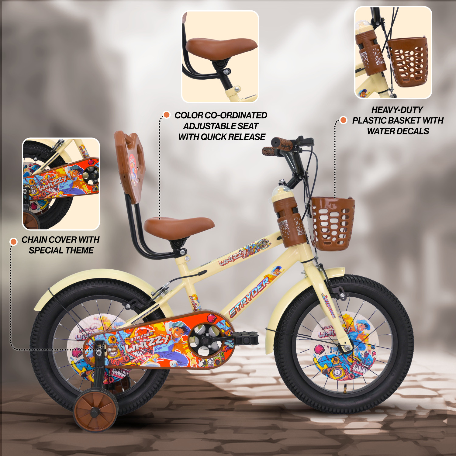 Image of STRYDER Whizzy 16 inch Kids Bicycle | 16 T (inch) BMX Cycle