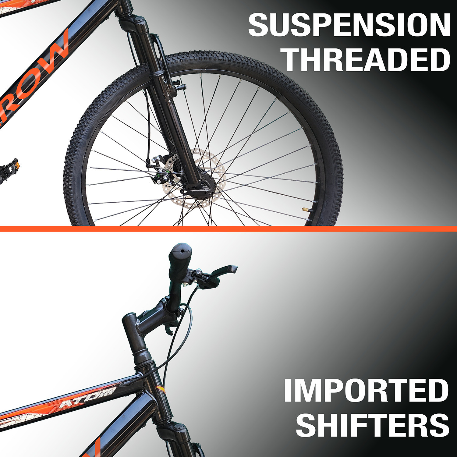 Image of Crow ATOM 7 SPEED|FRONT SUSPENSION FORK|DUAL DISC BRAKE|geared 29 T (inch) Mountain Cycle