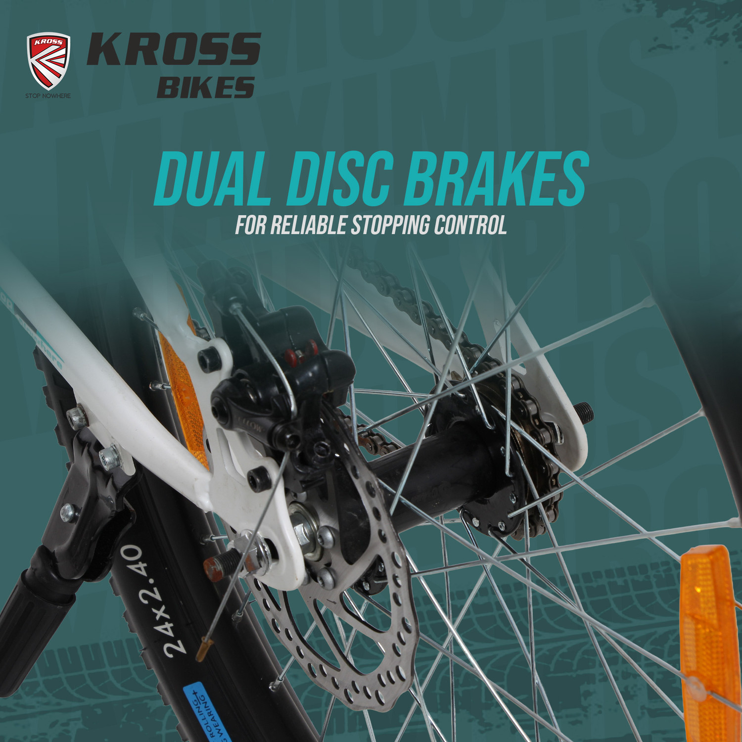 Image of Kross Maximus Pro Mountain Bike - Matte White, Single Speed | Double Disc 24 T (inch) Mountain Cycle