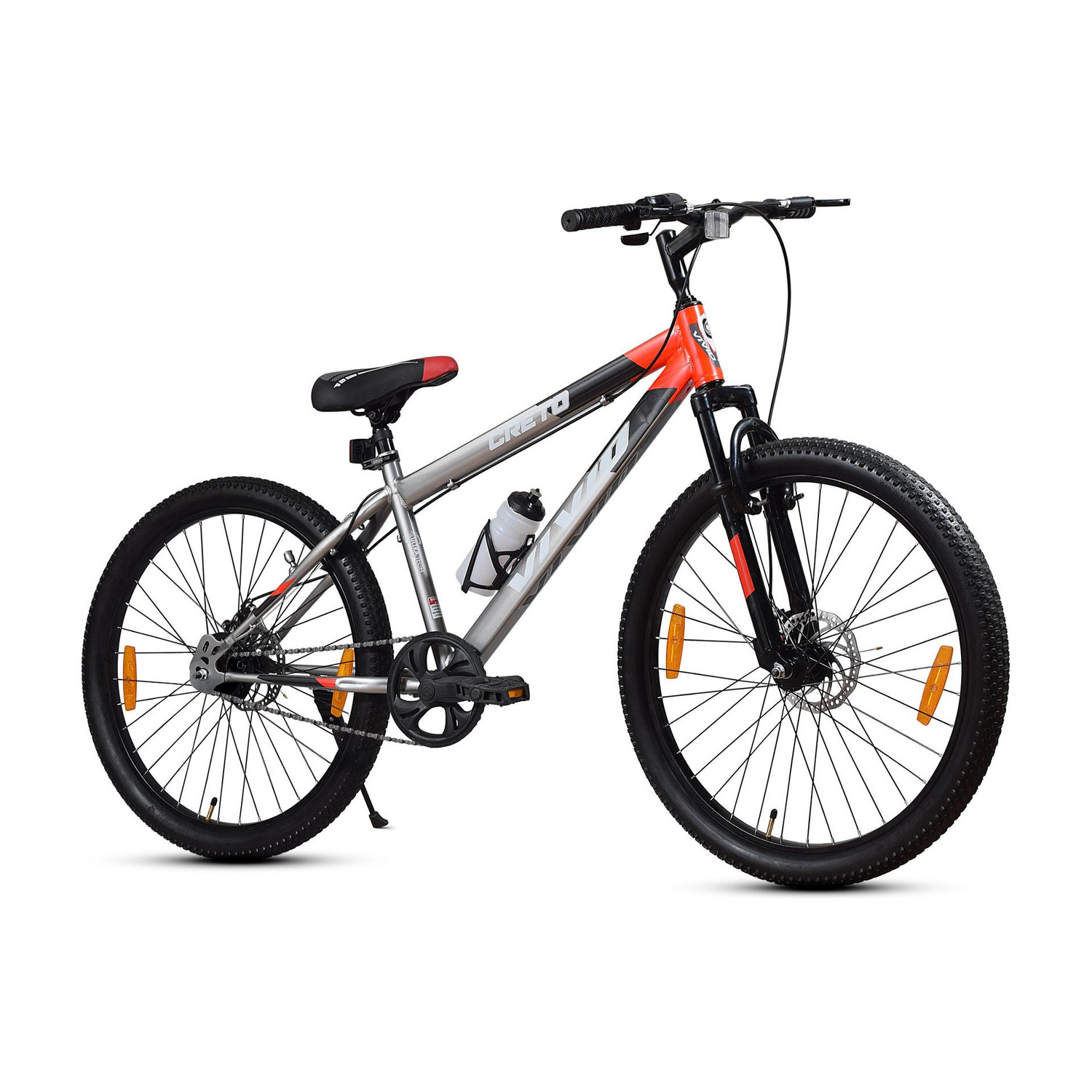 VIVID Creto 29T Single Speed Cycle for Men, Strong Dual Disc Brakes & Front Suspension 29 T (inch) Mountain Cycle