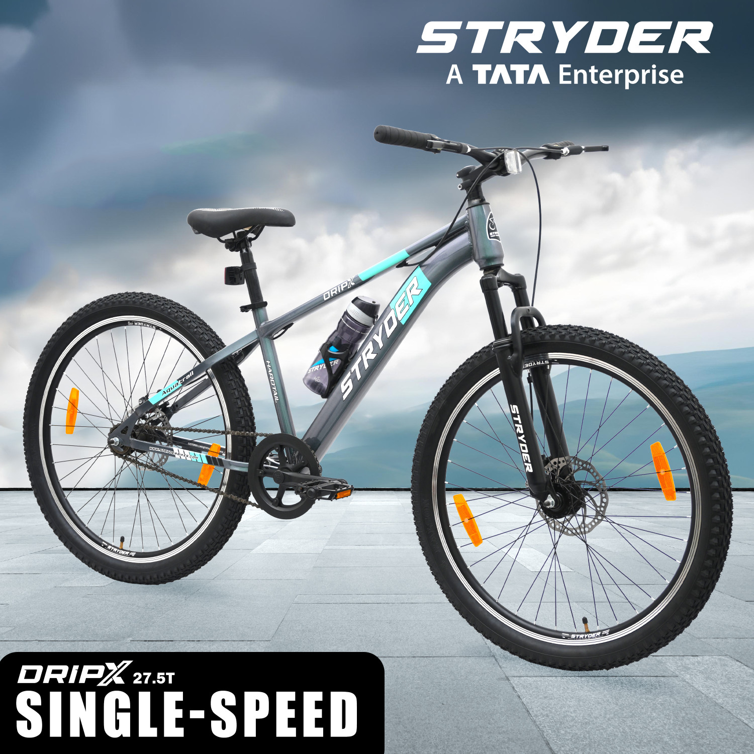 Image of STRYDER 27.5 inch DRIPX Single Speed Bicycle | Durable & Stylish Ride 27.5 T (inch) Mountain Cycle