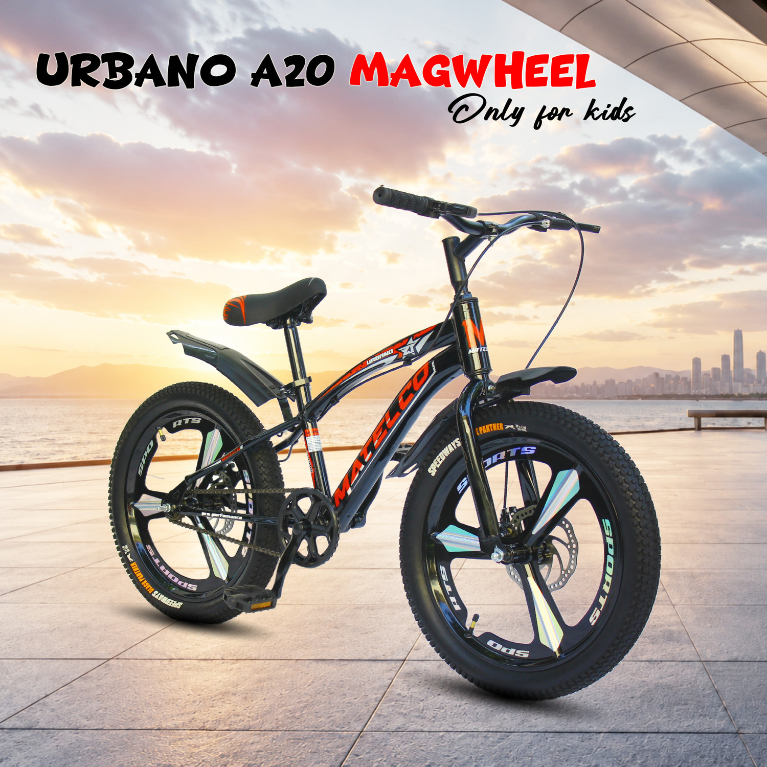 Image of MATELCO URBANO A20 MAGWHEEL 3 SPOKE 20 T (inch) Mountain Cycle