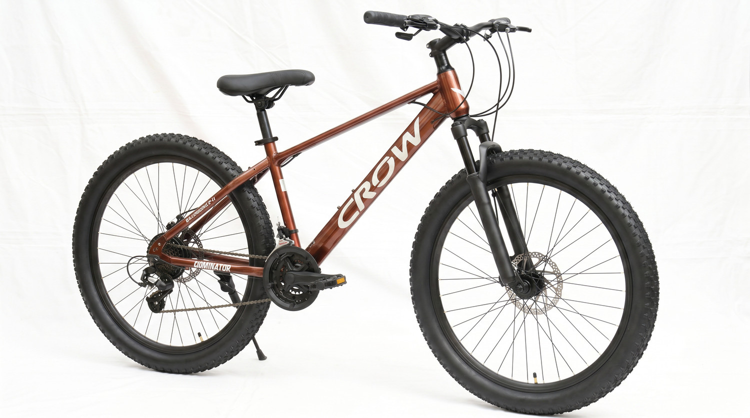 Image of Crow DOMINATOR 21 SPEED 26T MTB| DUAL DISC BRAKE| SUSPENSION FORK|SHIMANO GEARS| 26 T (inch) Mountain Cycle