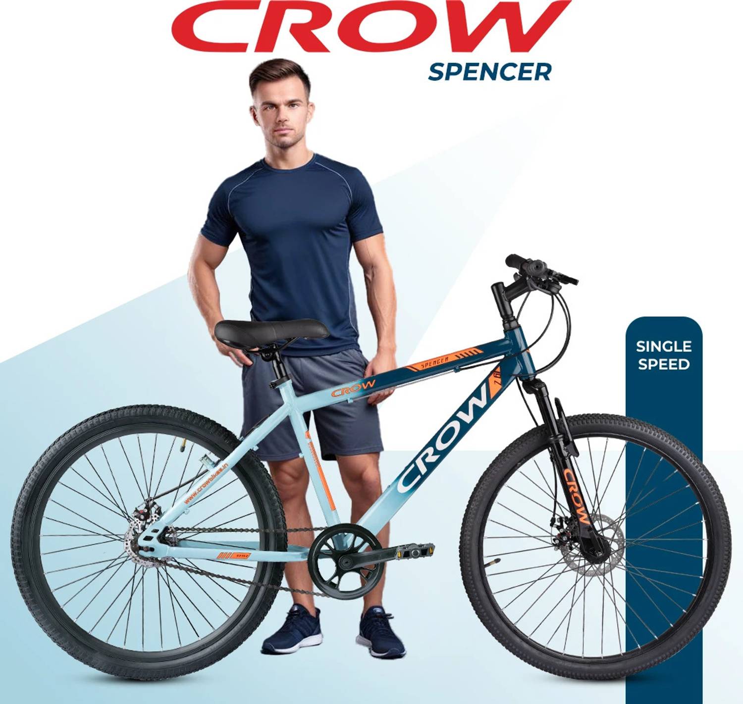 Crow Spencer Hawk Single Speed 27.5 inch Mountain Cycle - Image 2