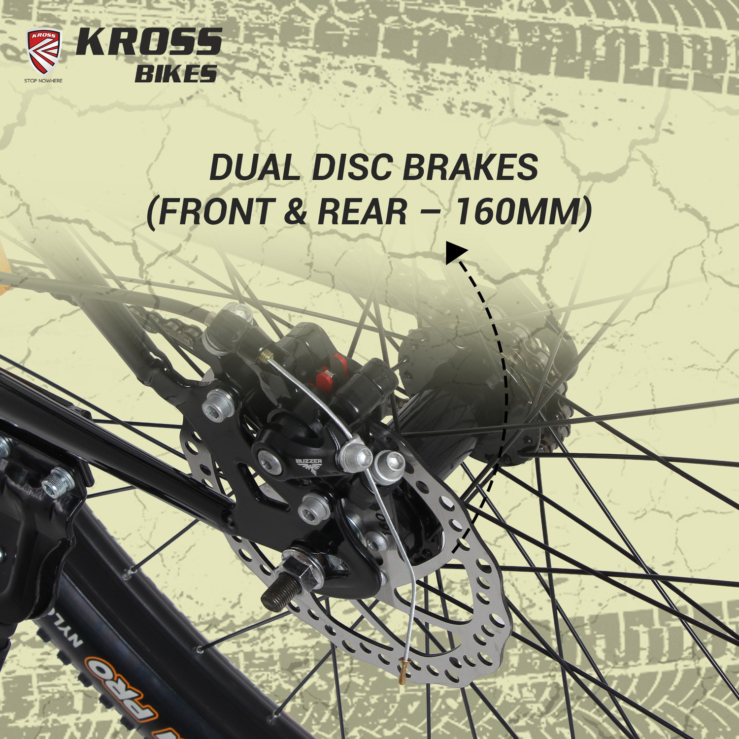 Image of Kross Hitter Mountain Bike - Single Speed, Dual Disc Brakes, Front Suspension 29 T (inch) Mountain Cycle