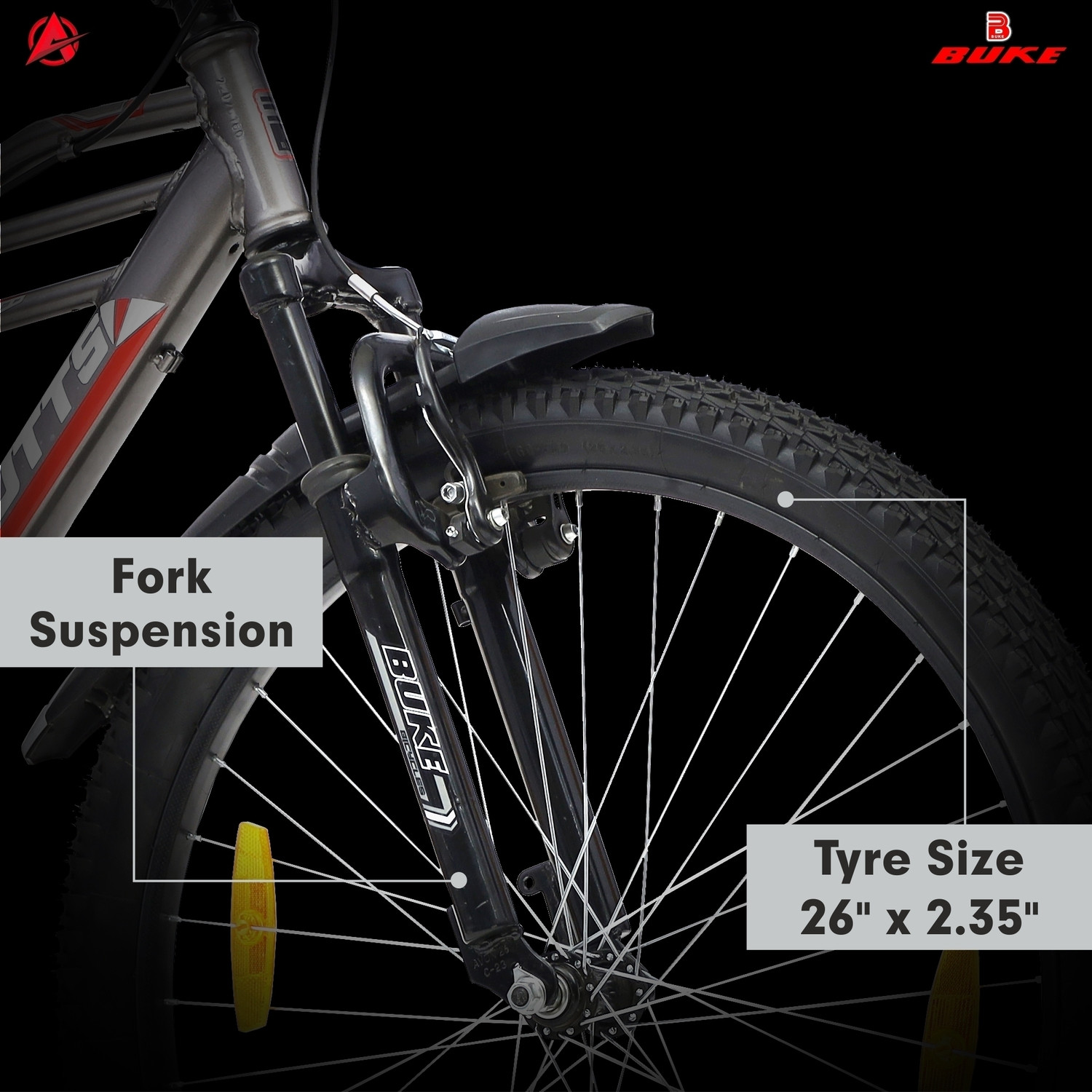 Image of AVON GUTS 26T MTB Cycle for Boys with High Tensile Steel & Caliper Brake 85% Fitted 26 T (inch) Mountain Cycle