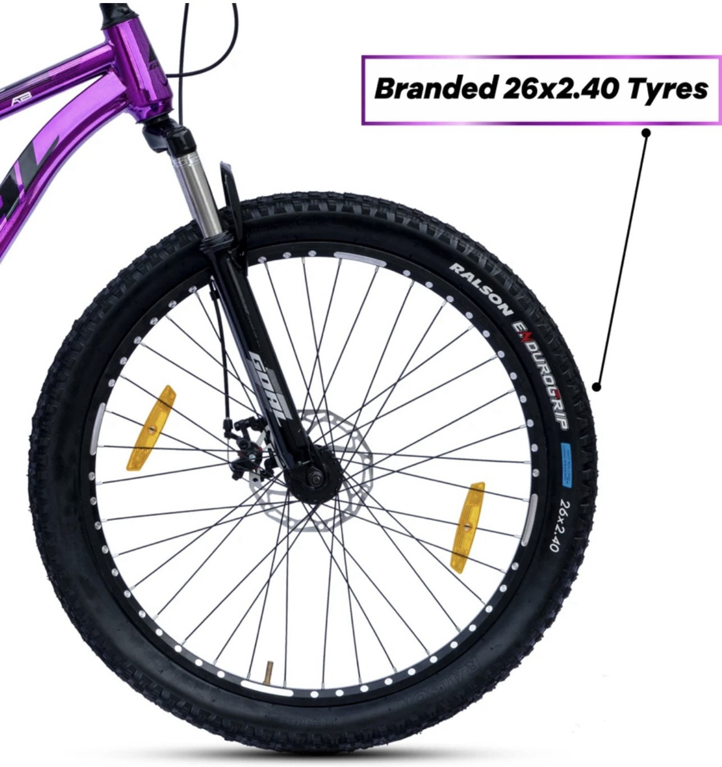 Image of GOAL IMPORTED CYCLE || FRONT SUSPENSION || DOUBLE DISC || BRANDED TYRE 26 T (inch) Mountain Cycle
