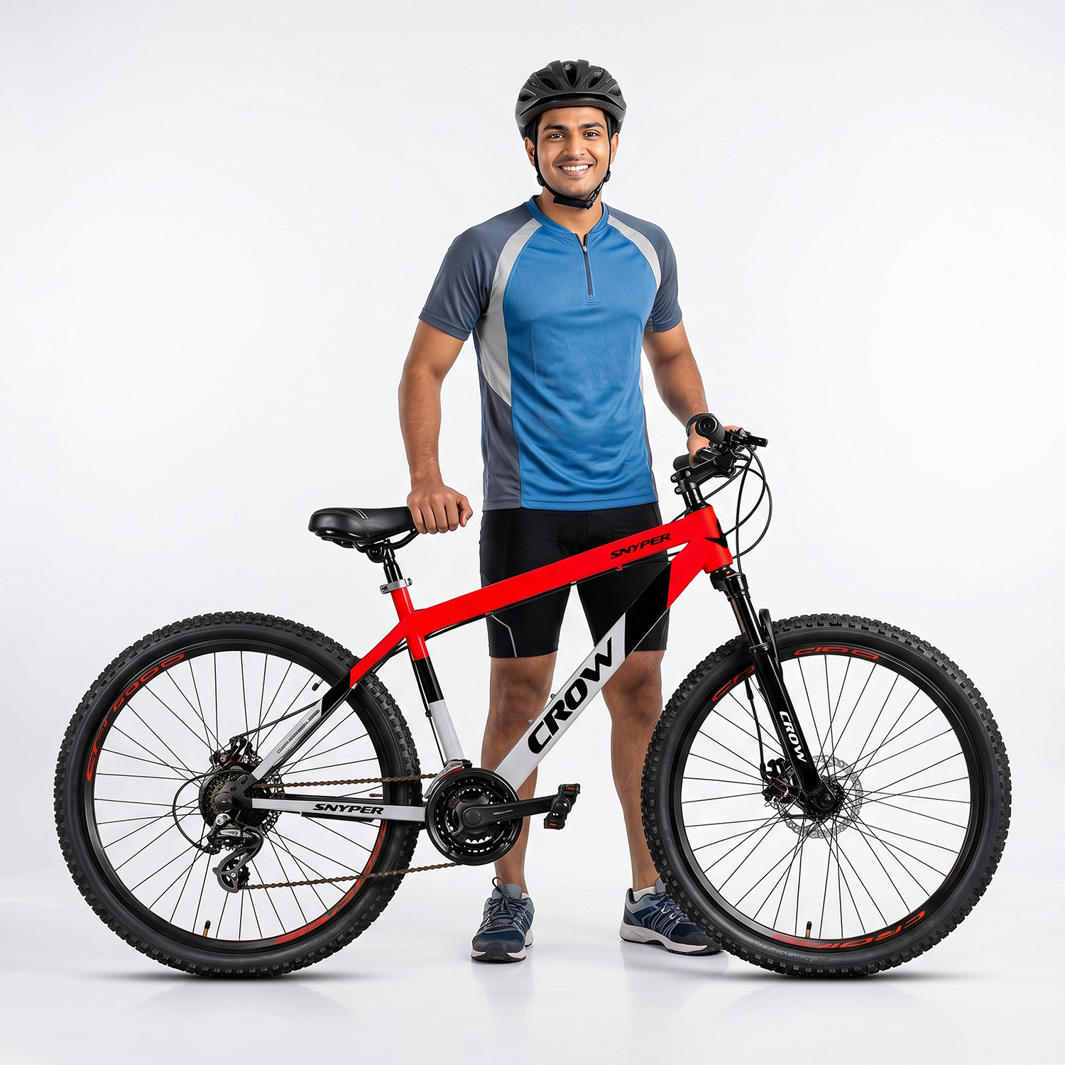 Image of Crow SNYPER 21 SPEED|27.5 T MTB|DUAL DISC BRAKE|FRONT SUSPENSION|shimano gears 27.5 T (inch) Mountain Cycle