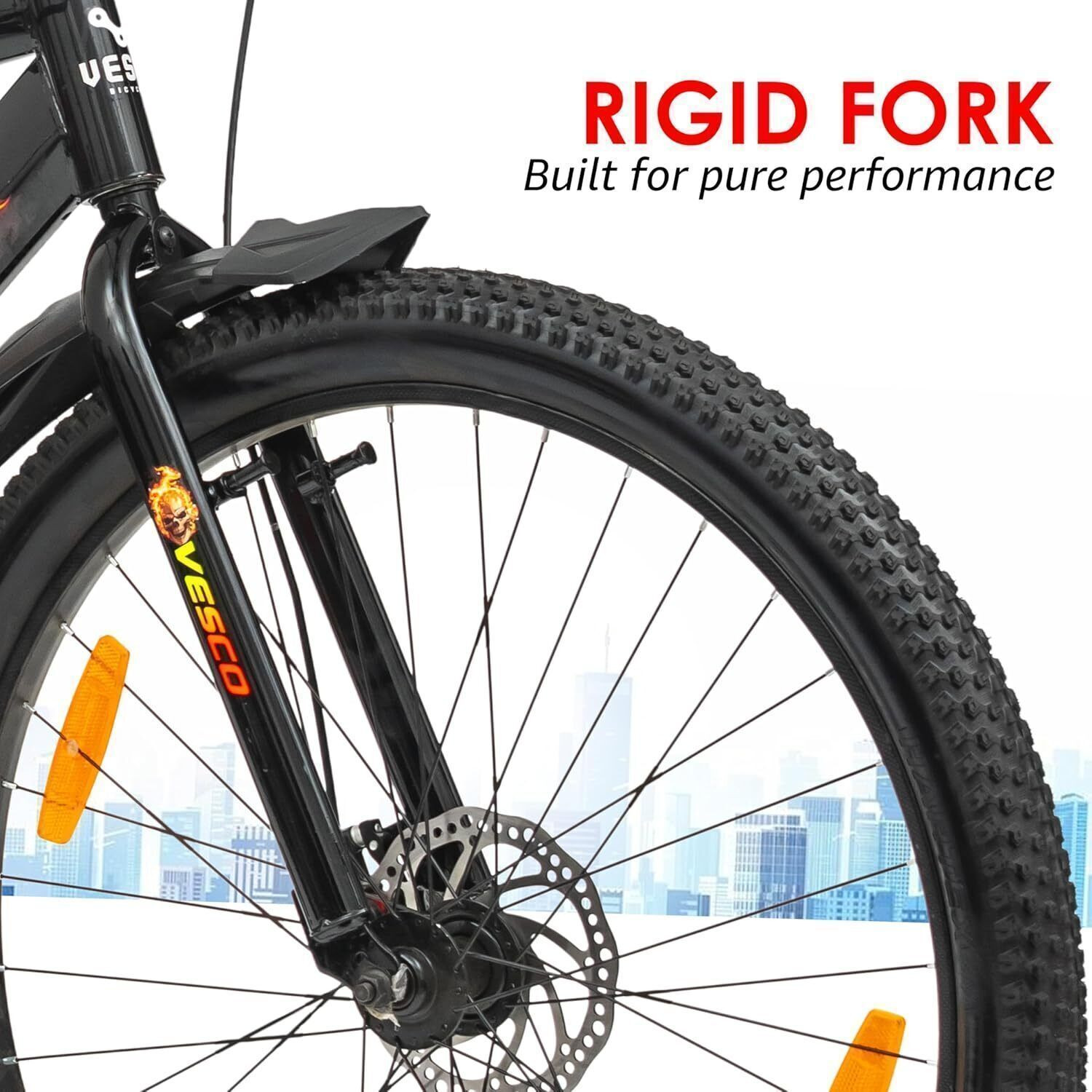 Image of VESCO Ghost Rider 27.5T Cycle for Men | Dual Disc Brake Cycle, Ideal for 15+Years 27.5 T (inch) Hybrid Cycle /City Bike