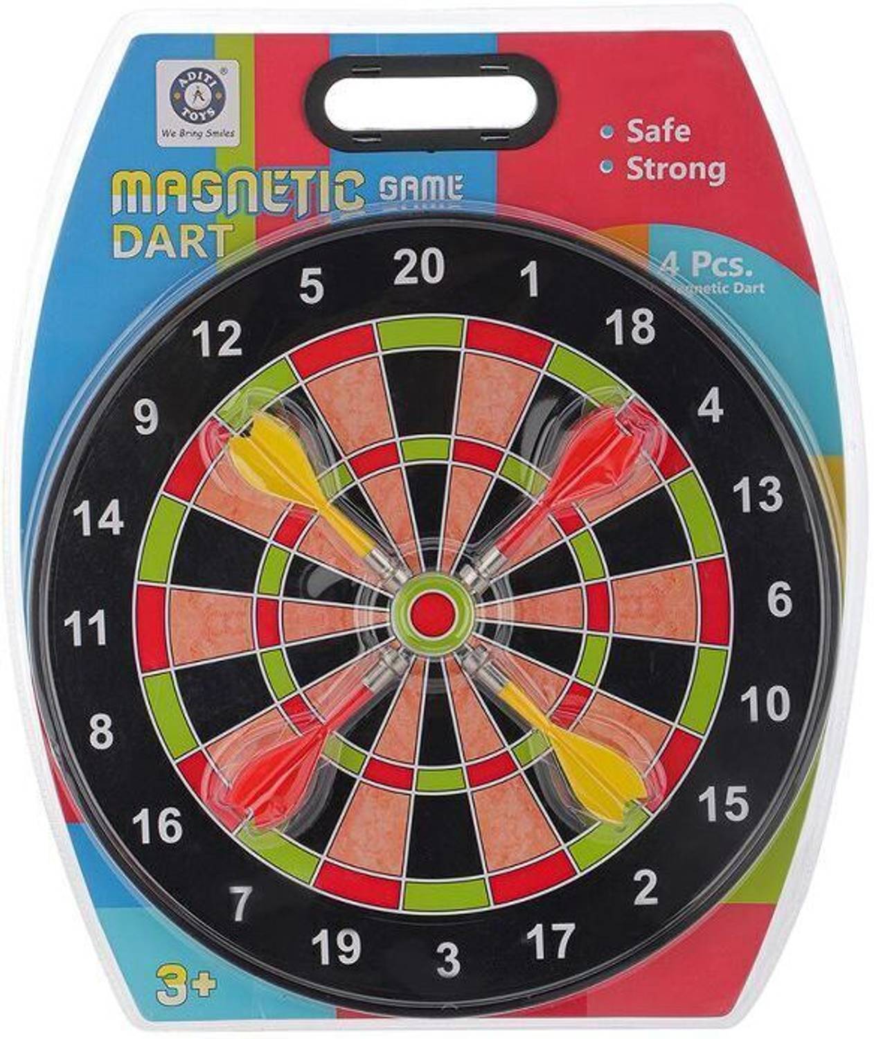 333MART Magnetic Dartboard with 4 Soft Darts, Suitable for Kids Soft Tip Dart