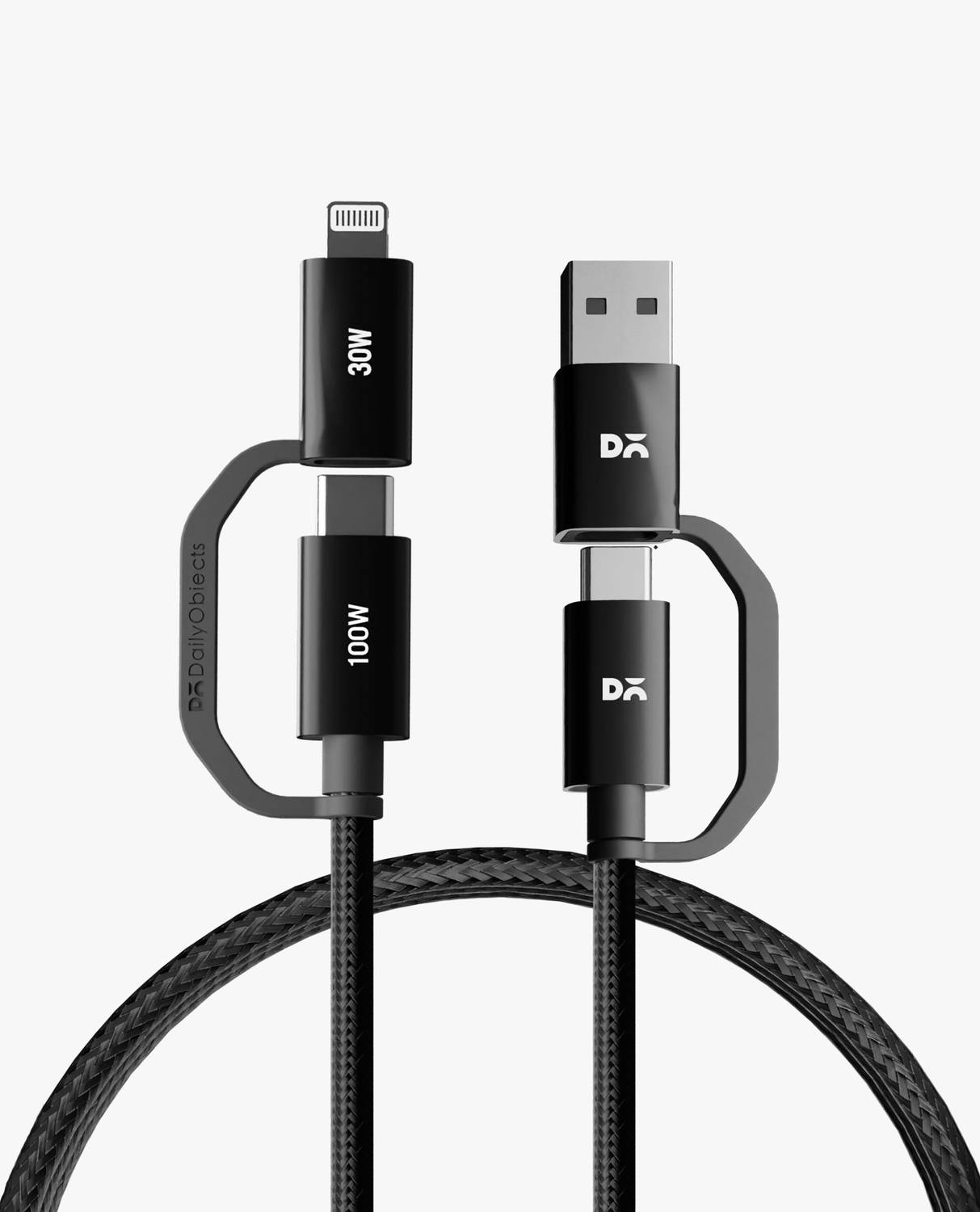 DailyObjects 4-in-1 Cable 1.5 m KVLR-CORE-4IN1-CHRGNG-CABLE-100W