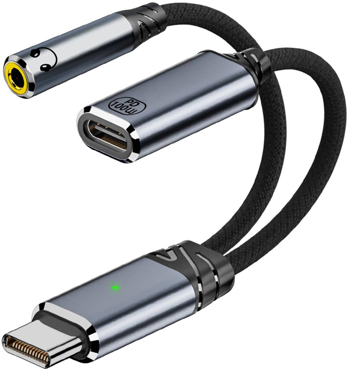 Verilux 2-in-1 Cable 0.1 m Type C Splitter Adapter for iPhone 15