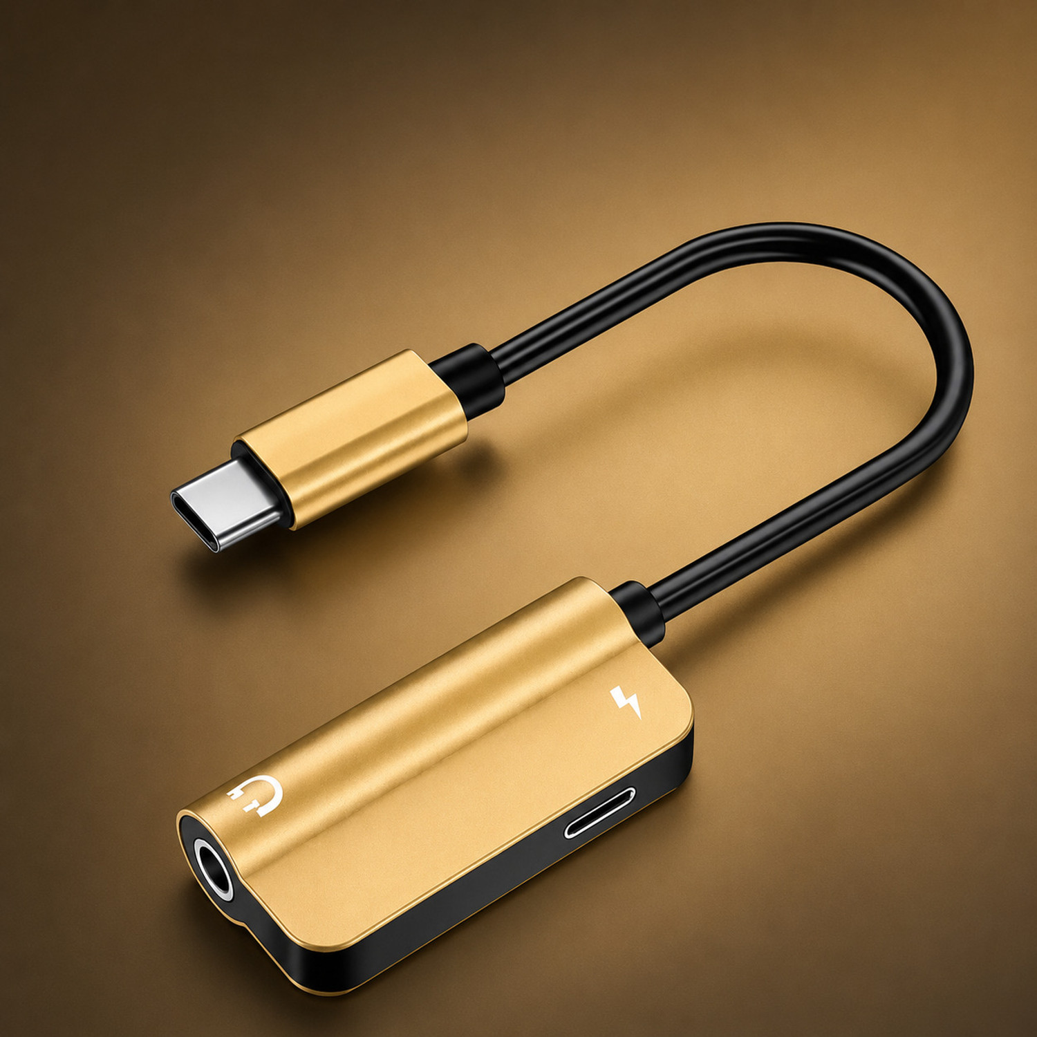 Image of Biswas Enterprises 2-in-1 Cable 0.012 m 2 in 1 audio and charging (Compatible with Smooth audio sound, Fast charging, Gold, Black, Multiple Colours, One Cable, Audio Adapter)