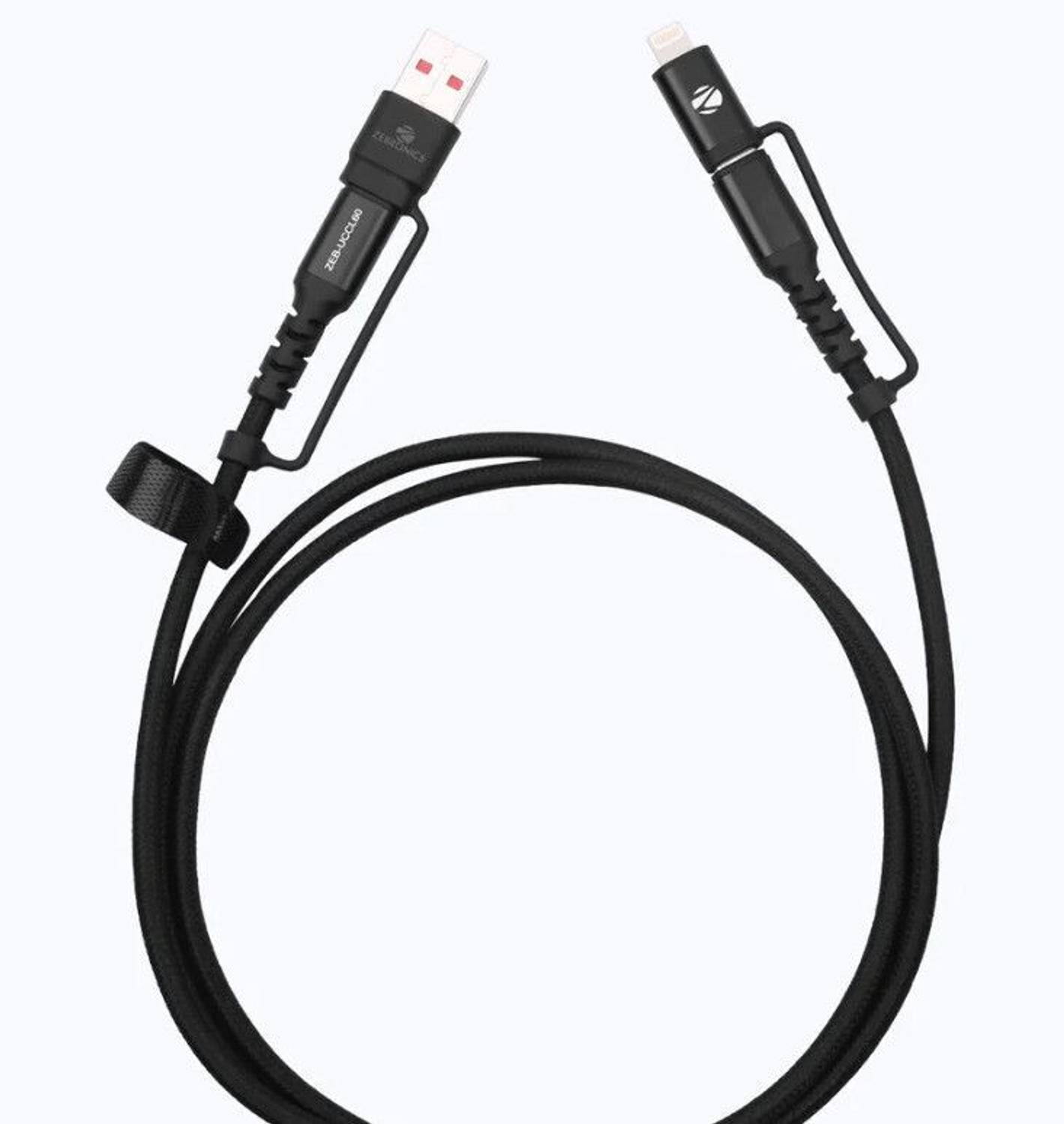 ZEBRONICS 3-in-1 Cable 1.2 m UCCL60 4 in 1